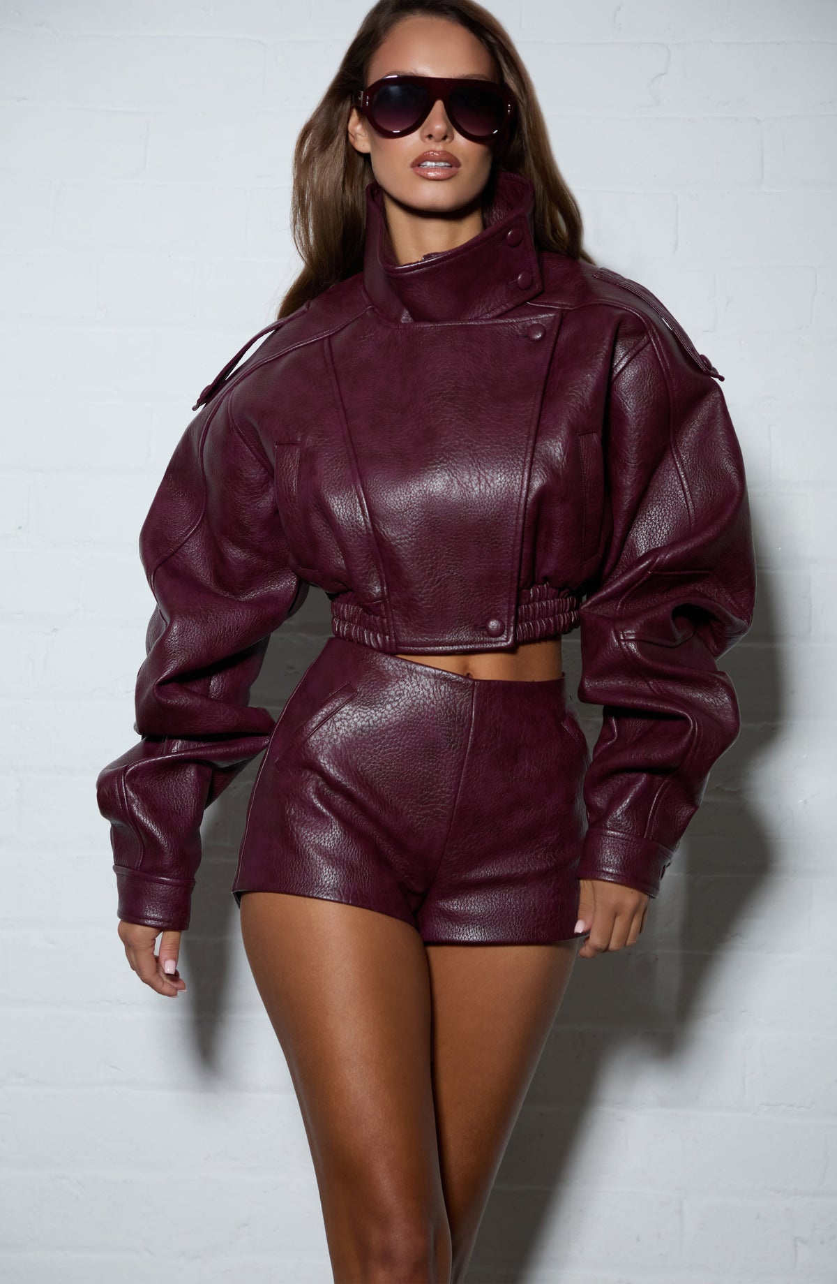 Belavie Stepha Shorts - Cherry Lacquer