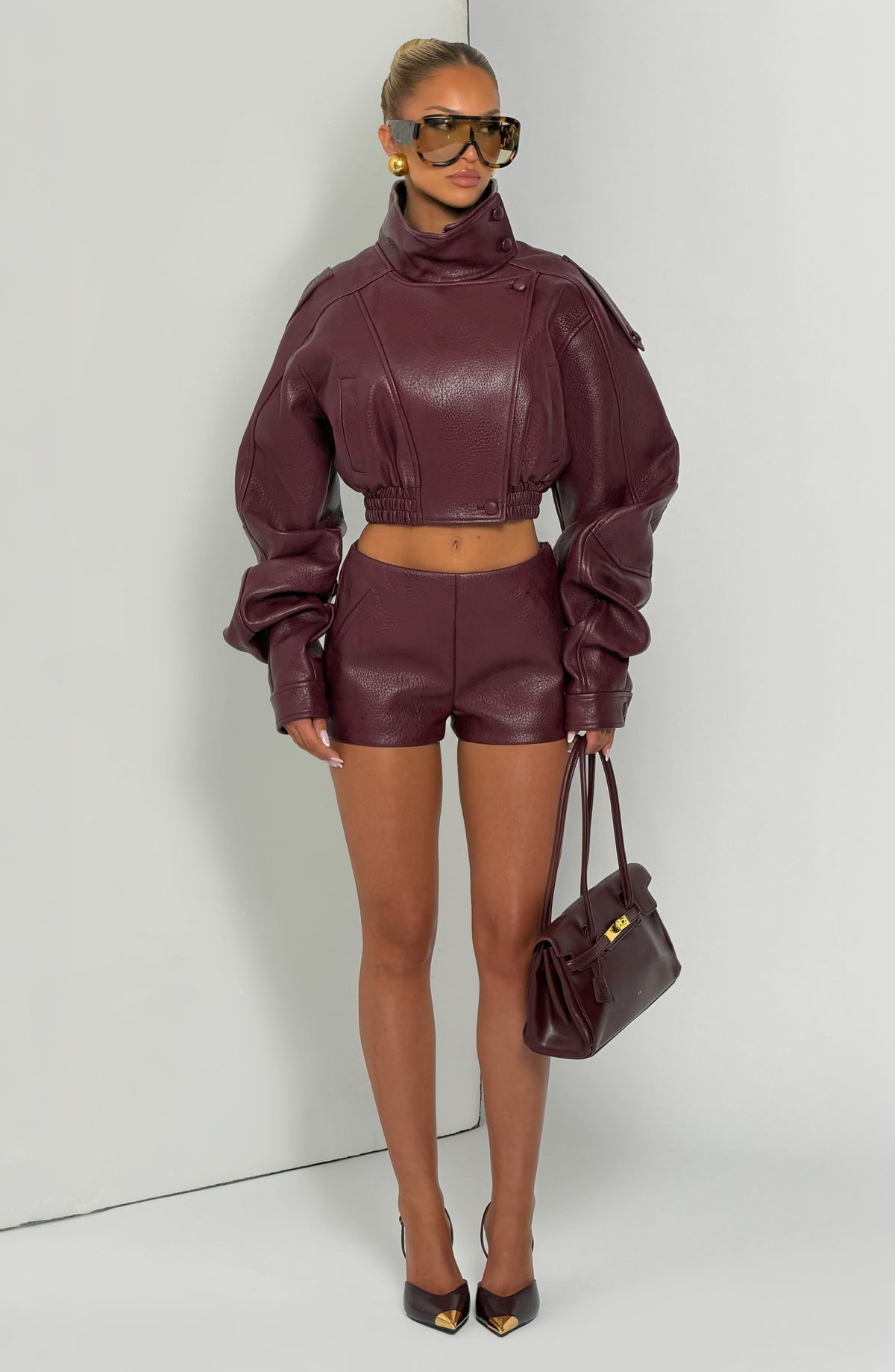 Belavie Stepha Shorts - Cherry Lacquer