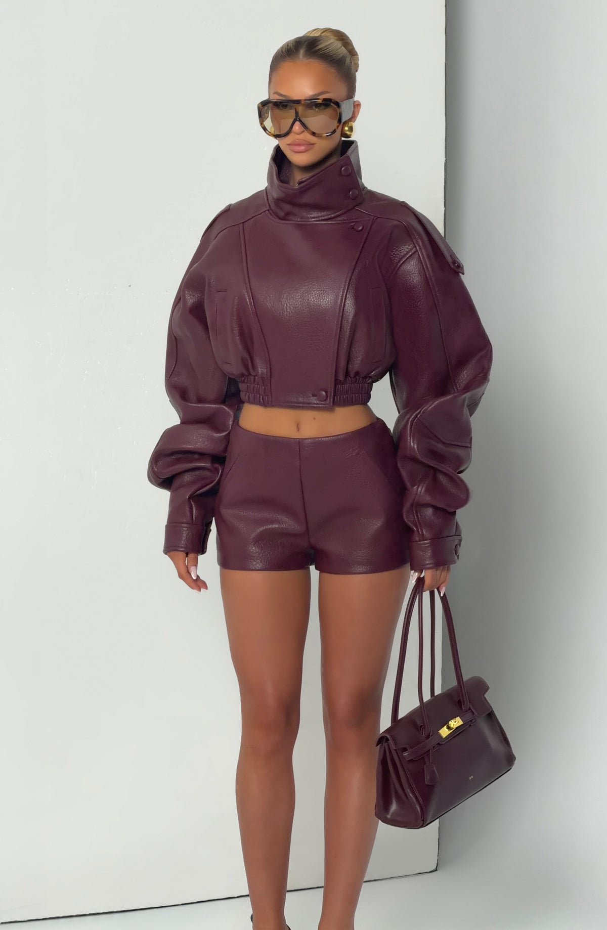 Belavie Stepha Shorts - Cherry Lacquer