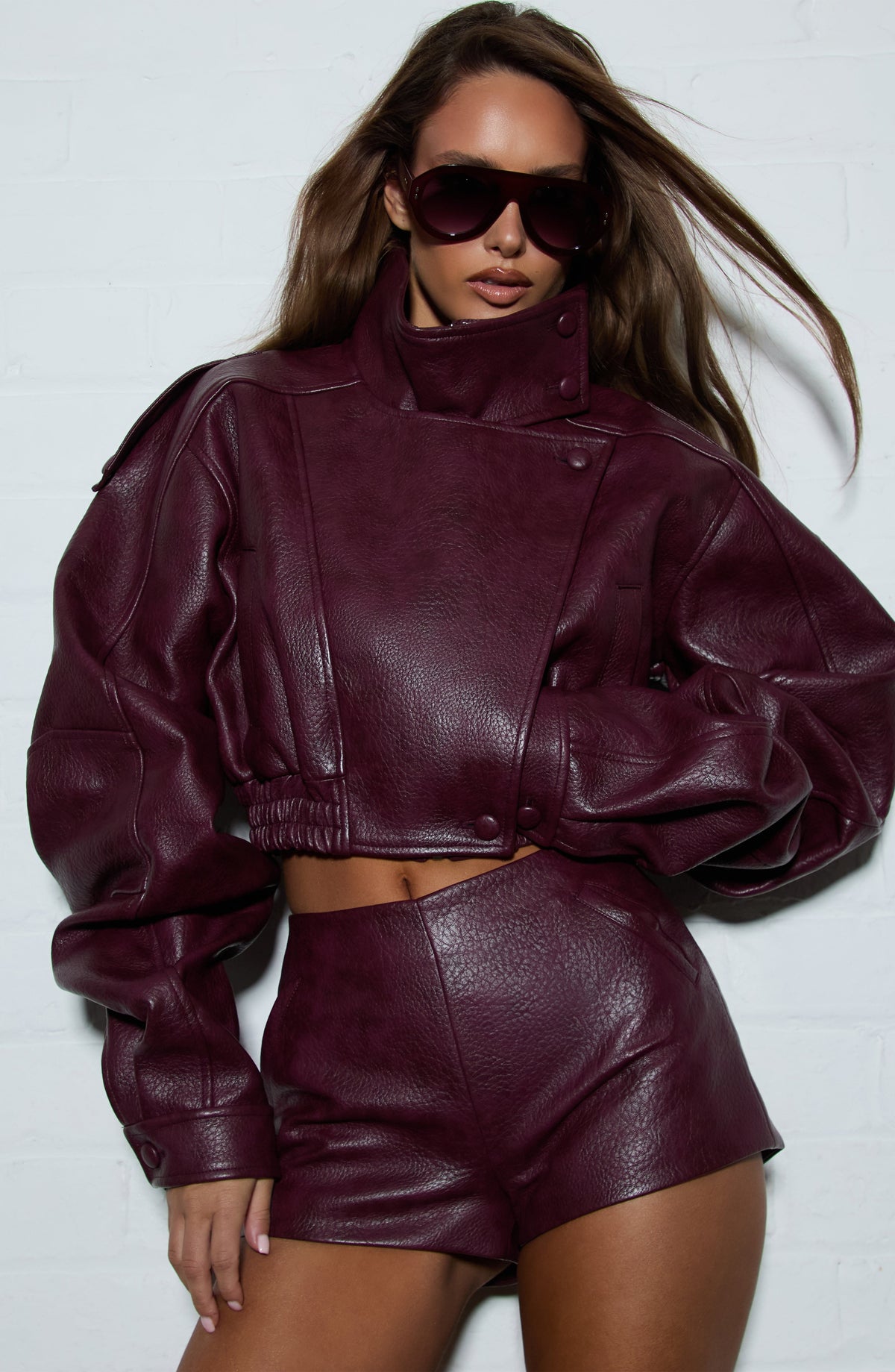 Belavie Stepha Shorts - Cherry Lacquer