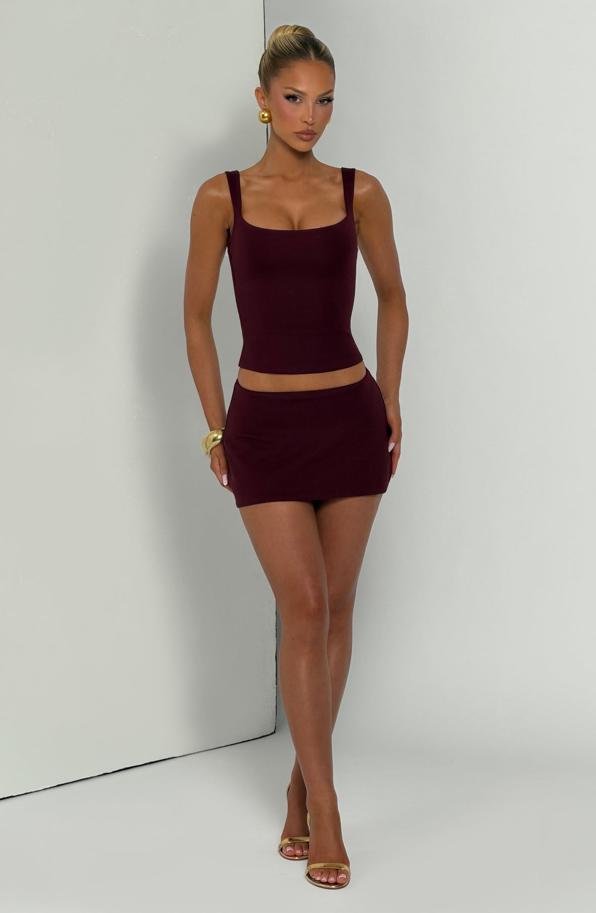 Belavie Mayella Skort - Cherry Lacquer