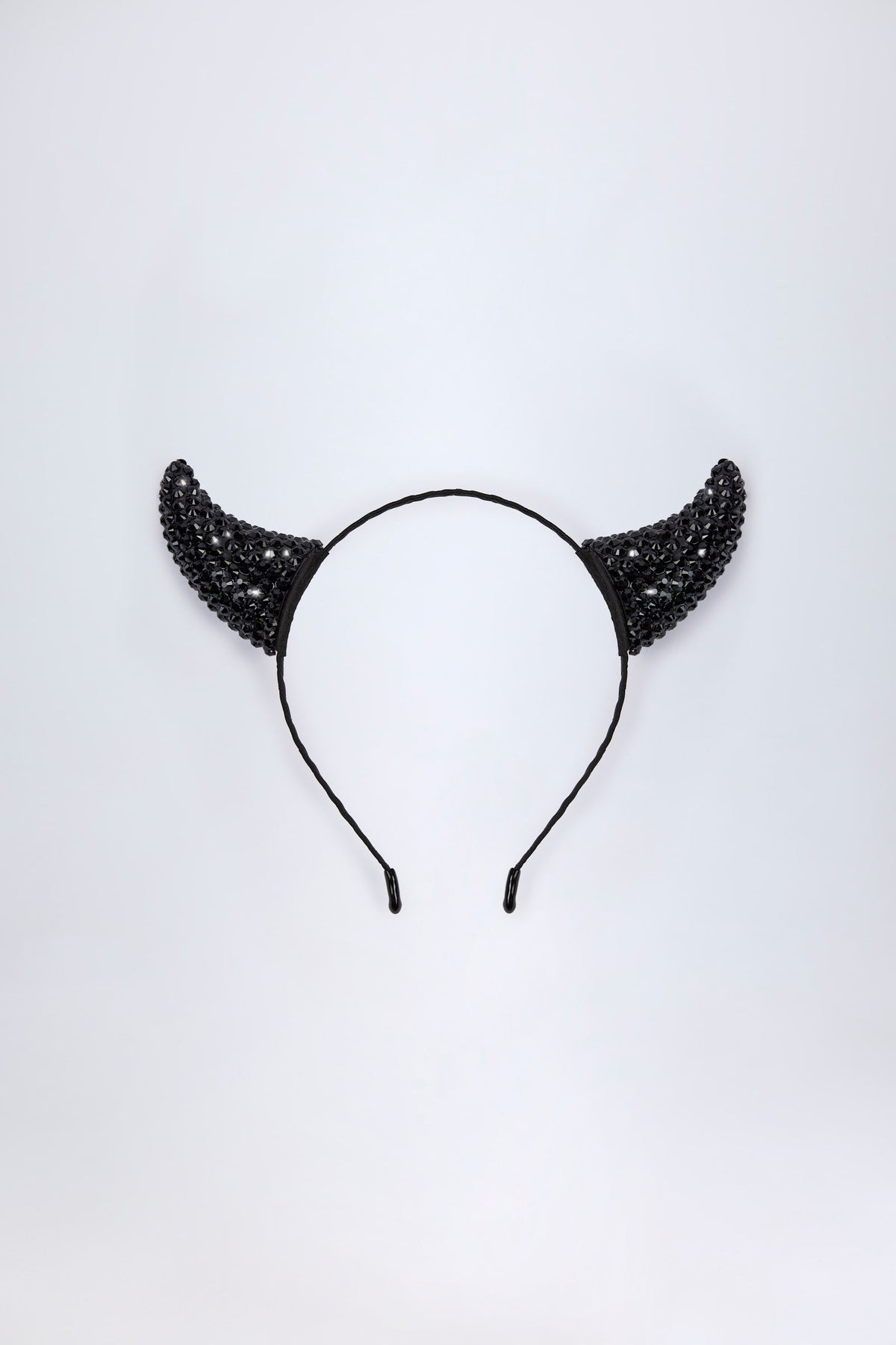 Belavie Vixene Devil Horns Headband in Black