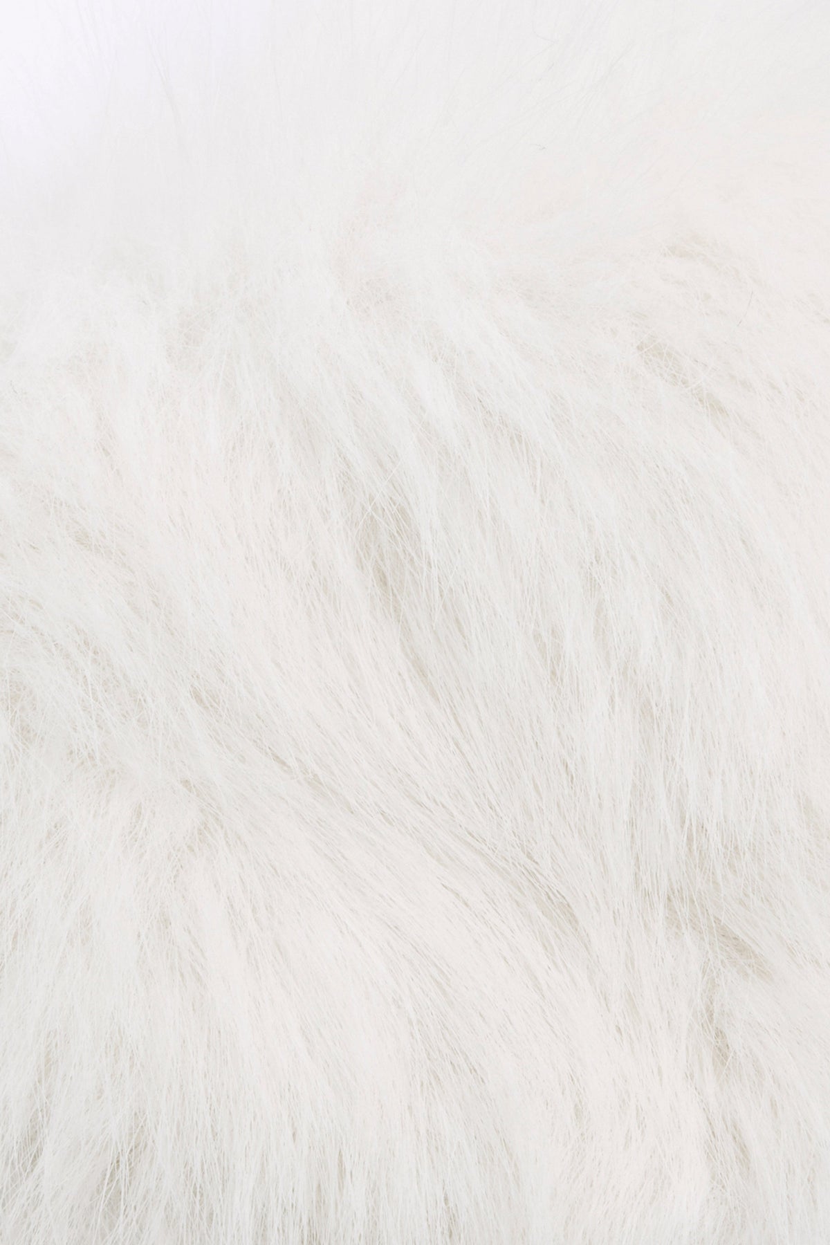 Belavie Riane Faux Fur Triangle Bralette in White