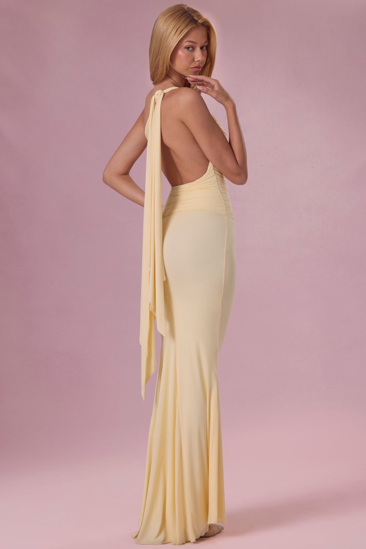 Belavie Annelisa Jersey Bridesmaid Dress in Butter