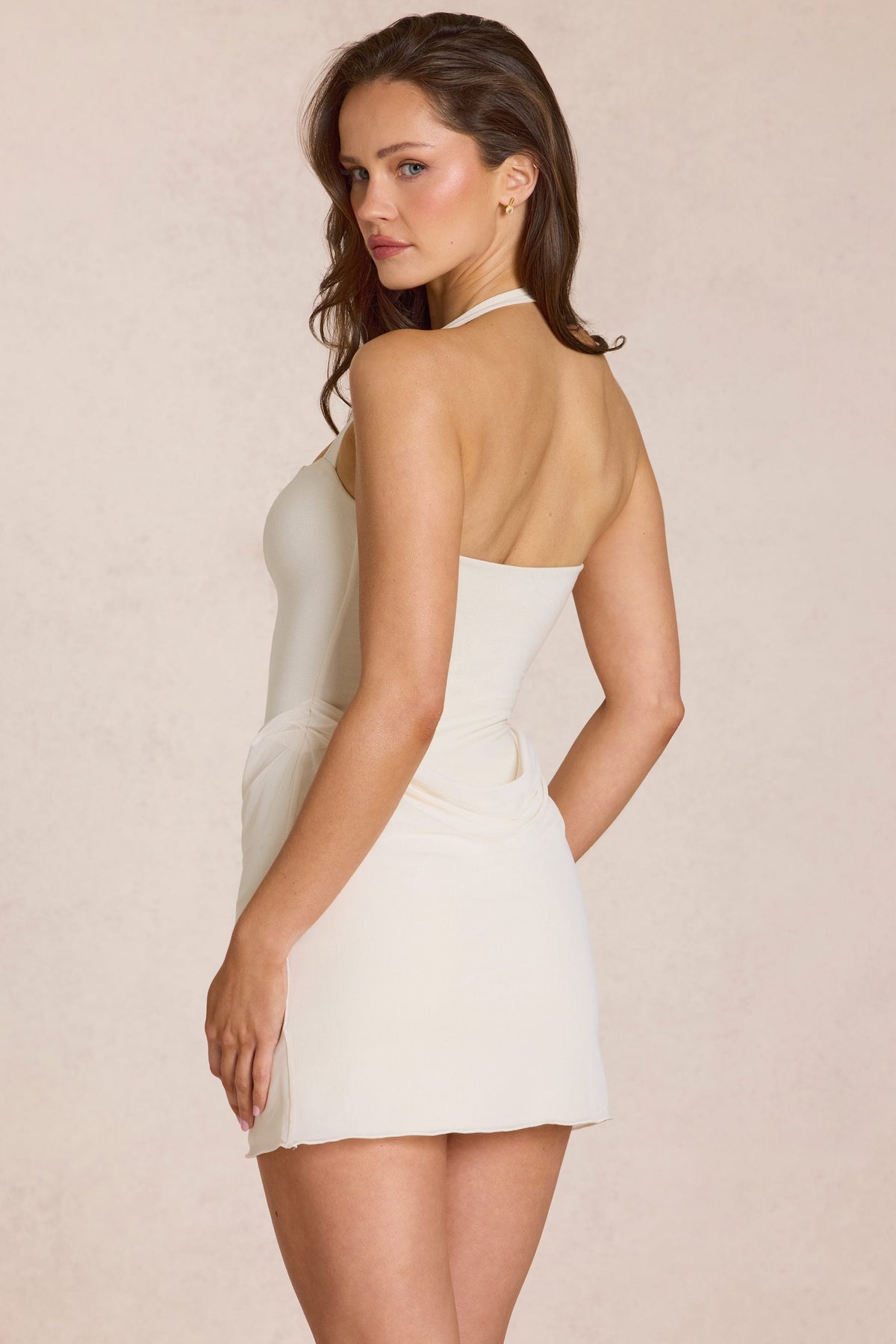 Belavie Vione Modal Mini Dress in Ivory