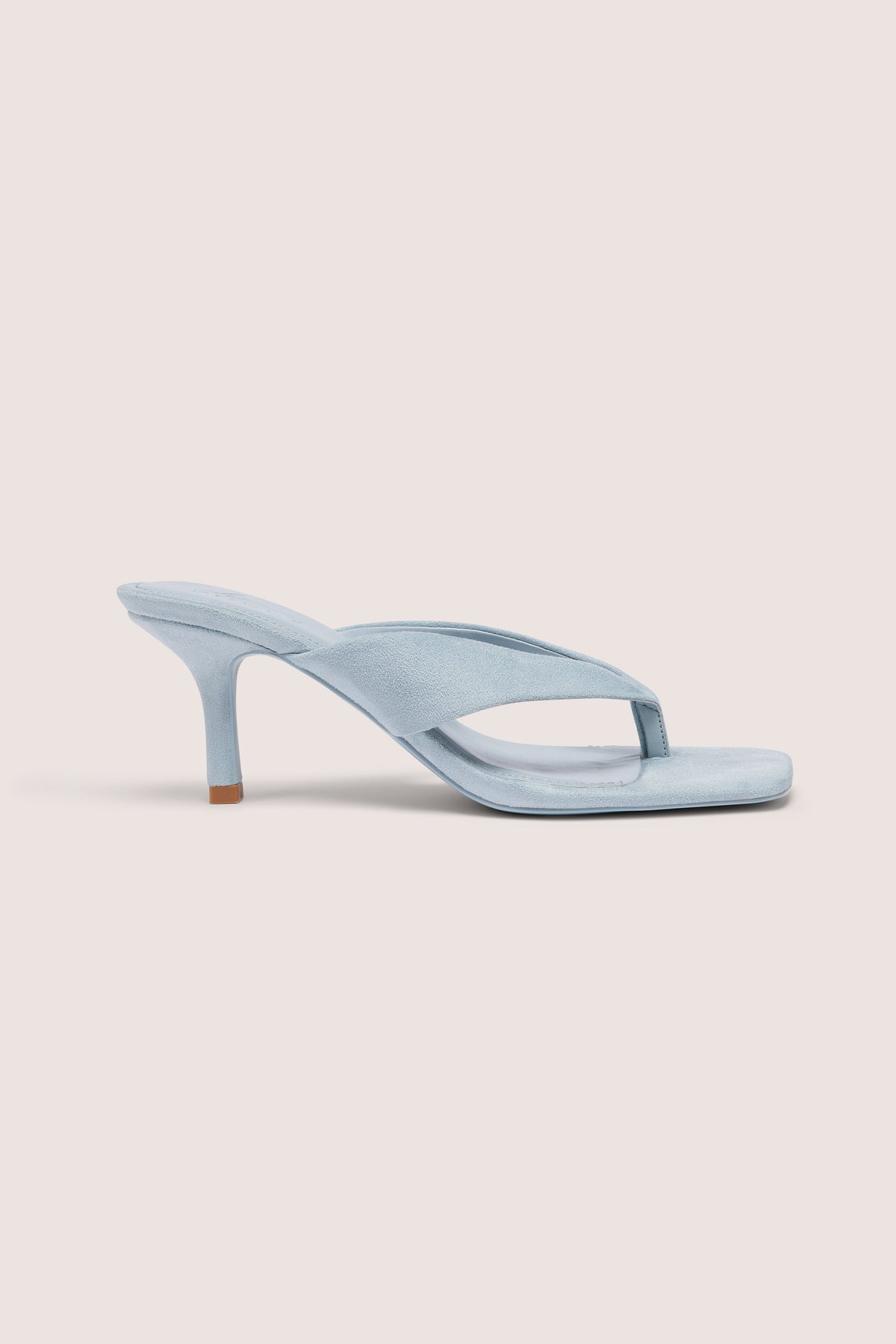 Belavie Xiane Heeled Thong Sandals in Arctic Blue
