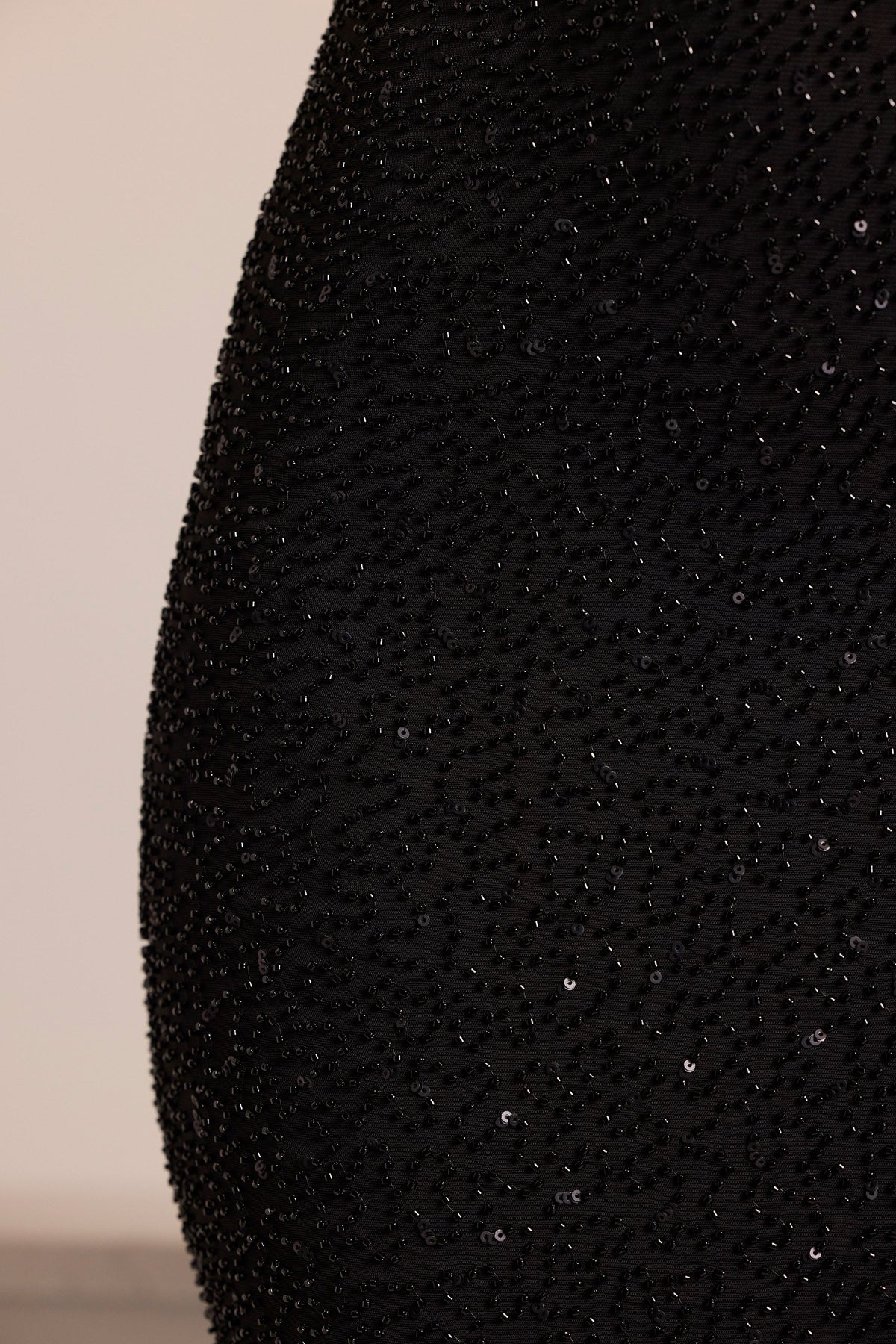 Belavie Monta Embellished Cowl Neck Maxi Dress in Black
