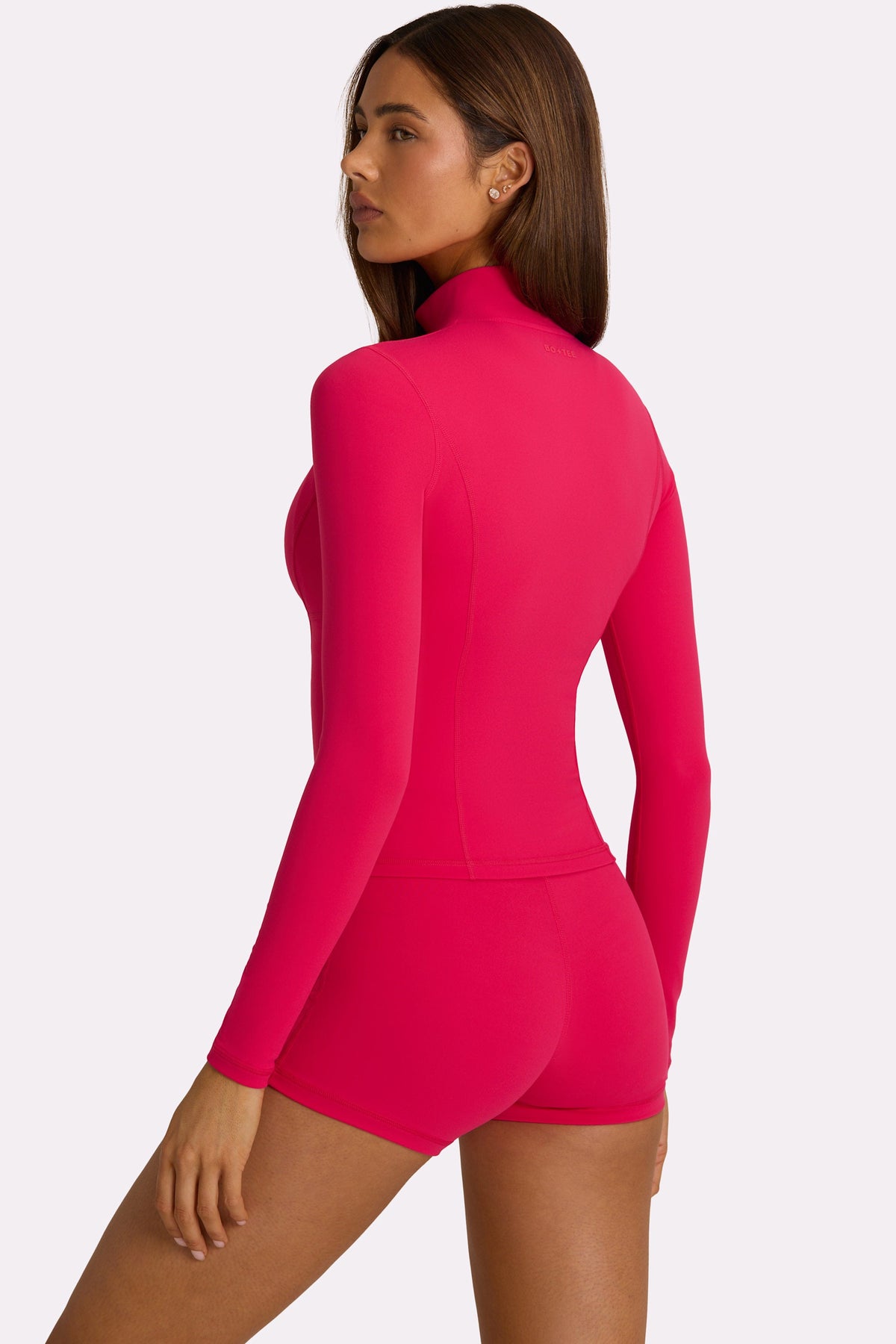 Belavie Soft Active Zip-Up Jacket in Hot Pink