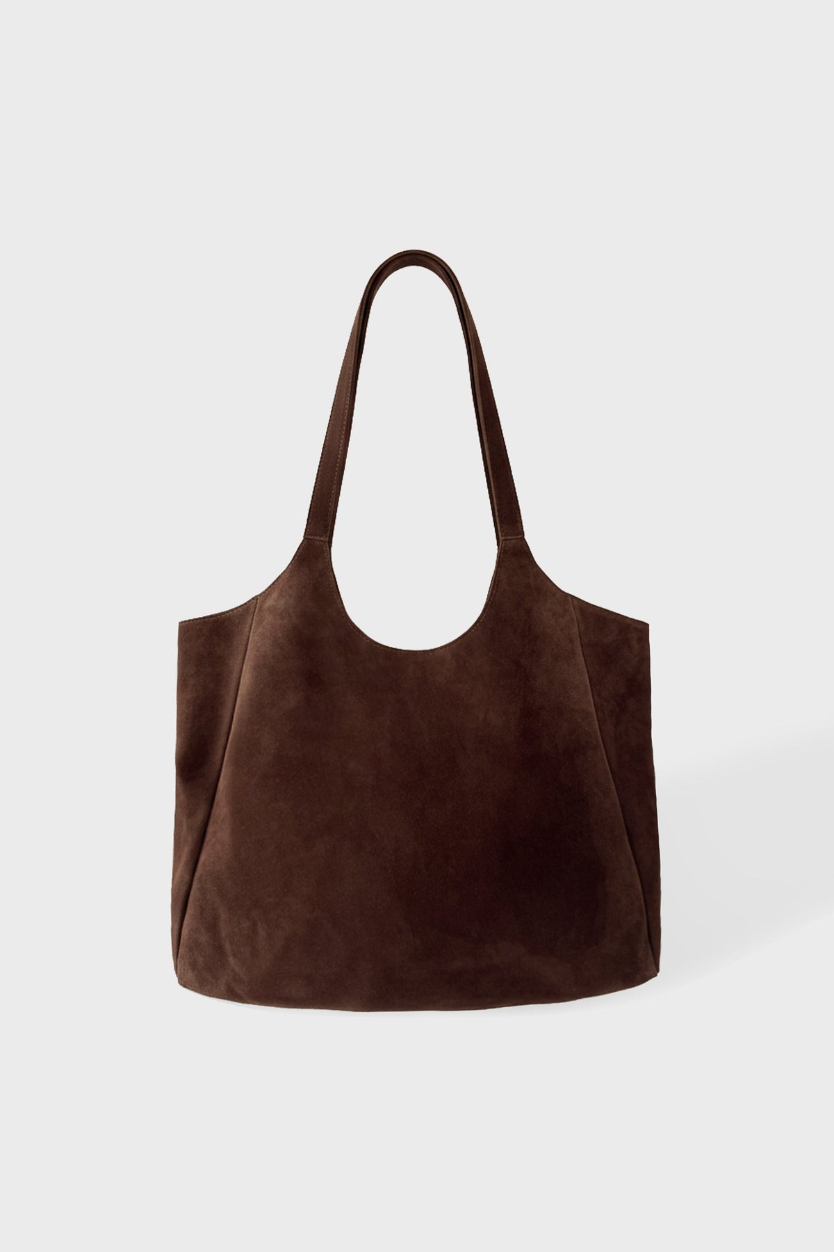 Belavie Suede Tote Bag in Espresso
