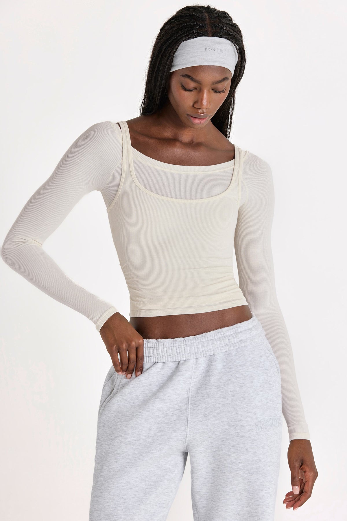Belavie Layered Top in Coconut