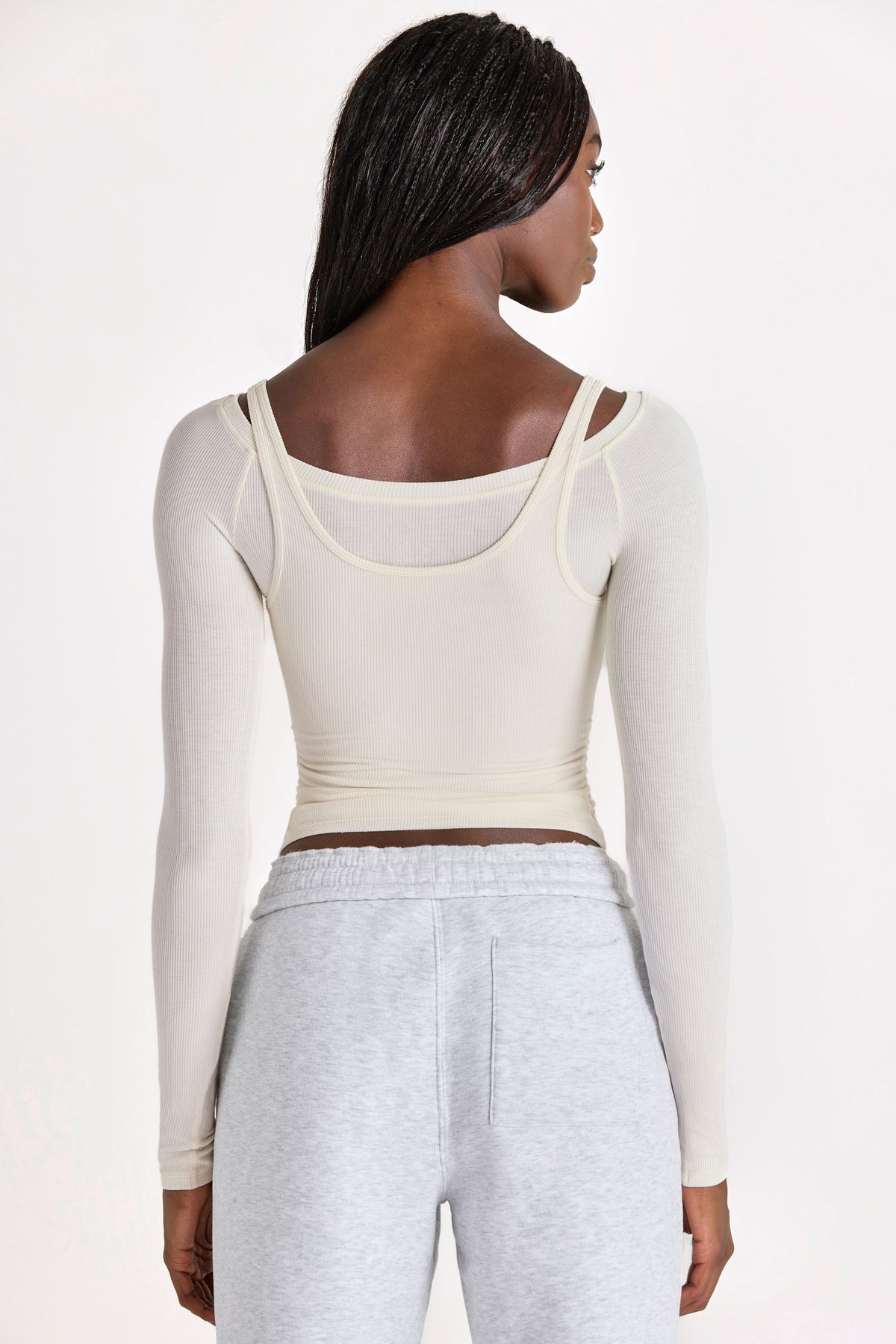 Belavie Layered Top in Coconut