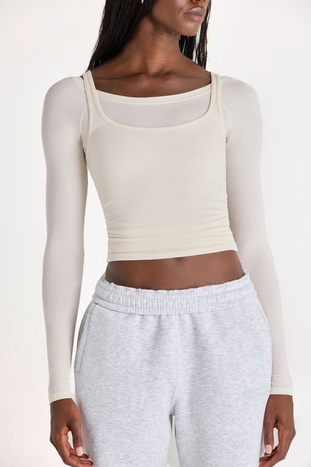 Belavie Layered Top in Coconut