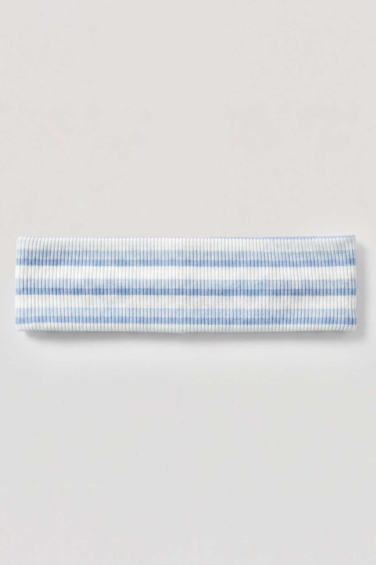 Belavie Ribbed Jersey Headband in Blue Stripe