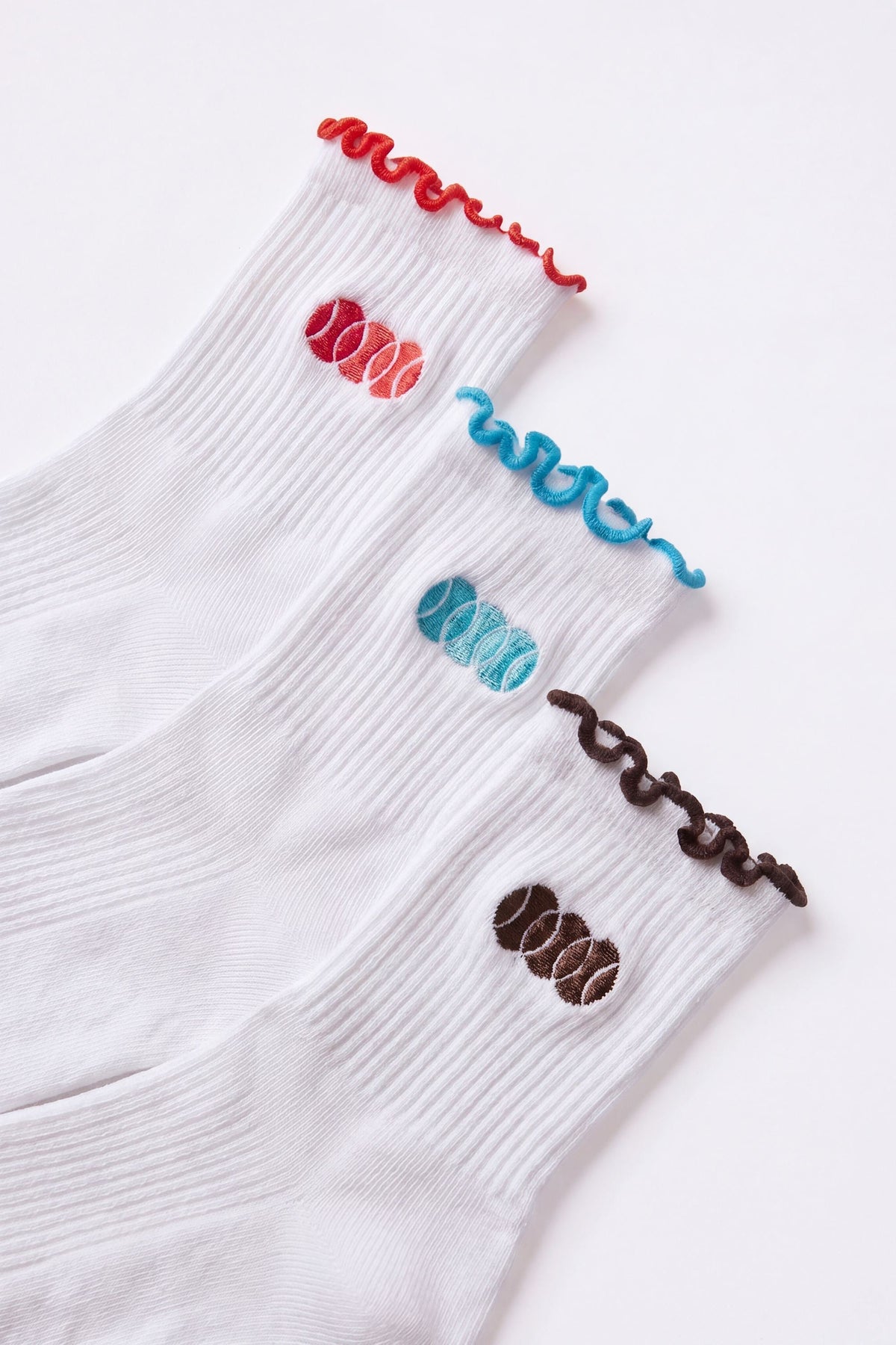 Belavie 3-Pack Socks Bundle in White Multi