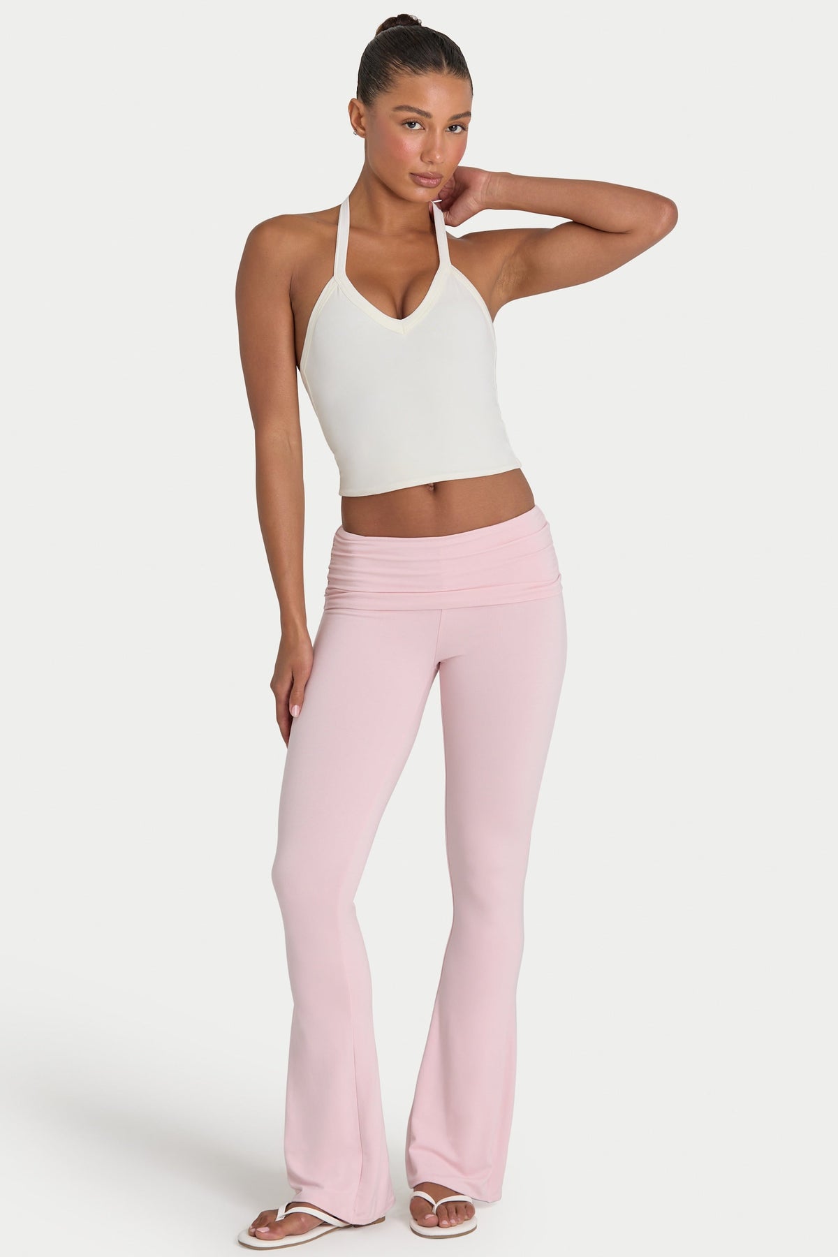 Belavie Crop Tank Top in Coconut