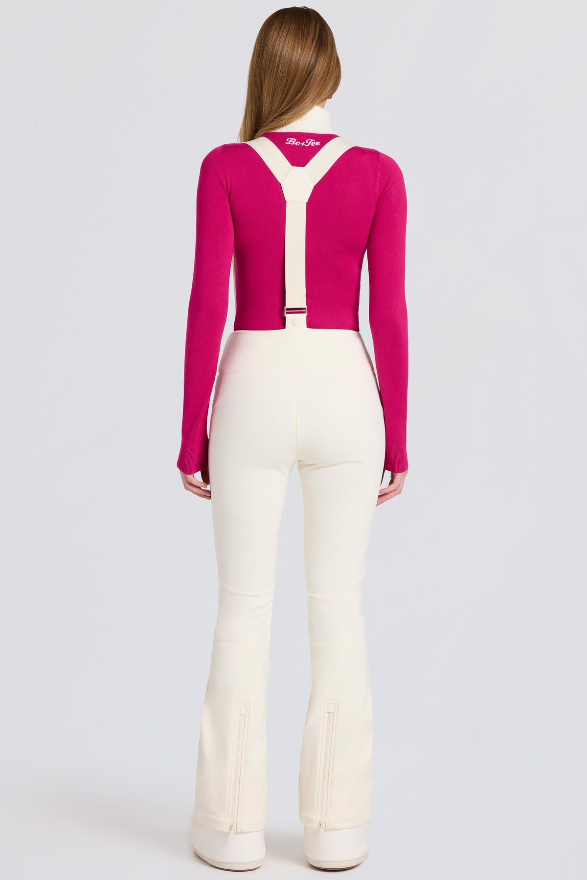 Belavie Waterproof High-Rise Salopettes with Suspenders in Ice