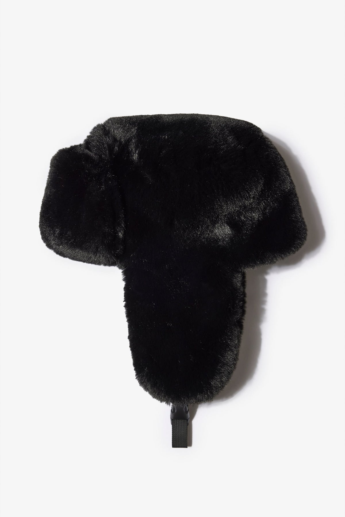 Belavie Faux-Fur Trapper Hat in Black