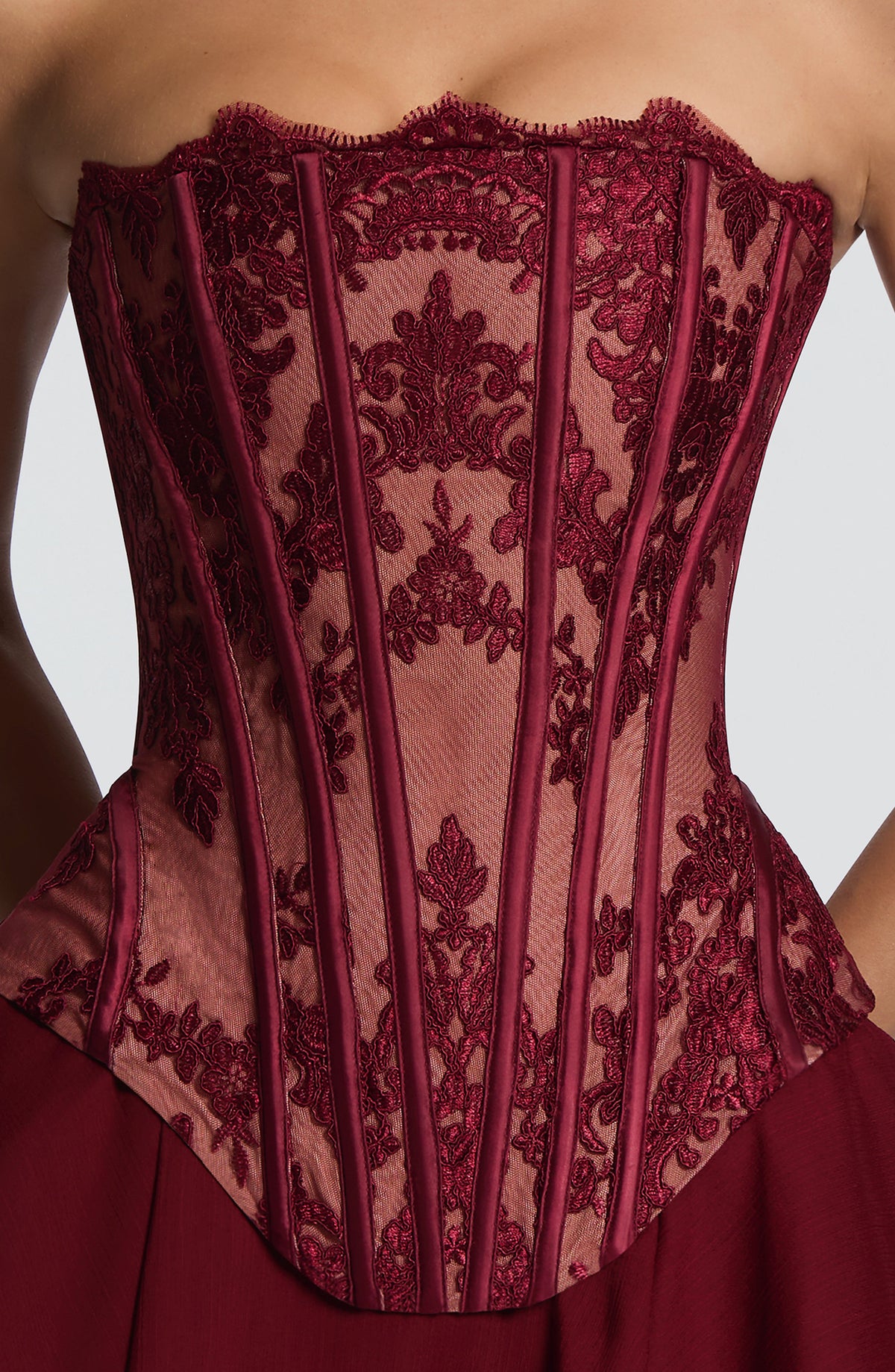 Belavie Narella Corset - Burgundy