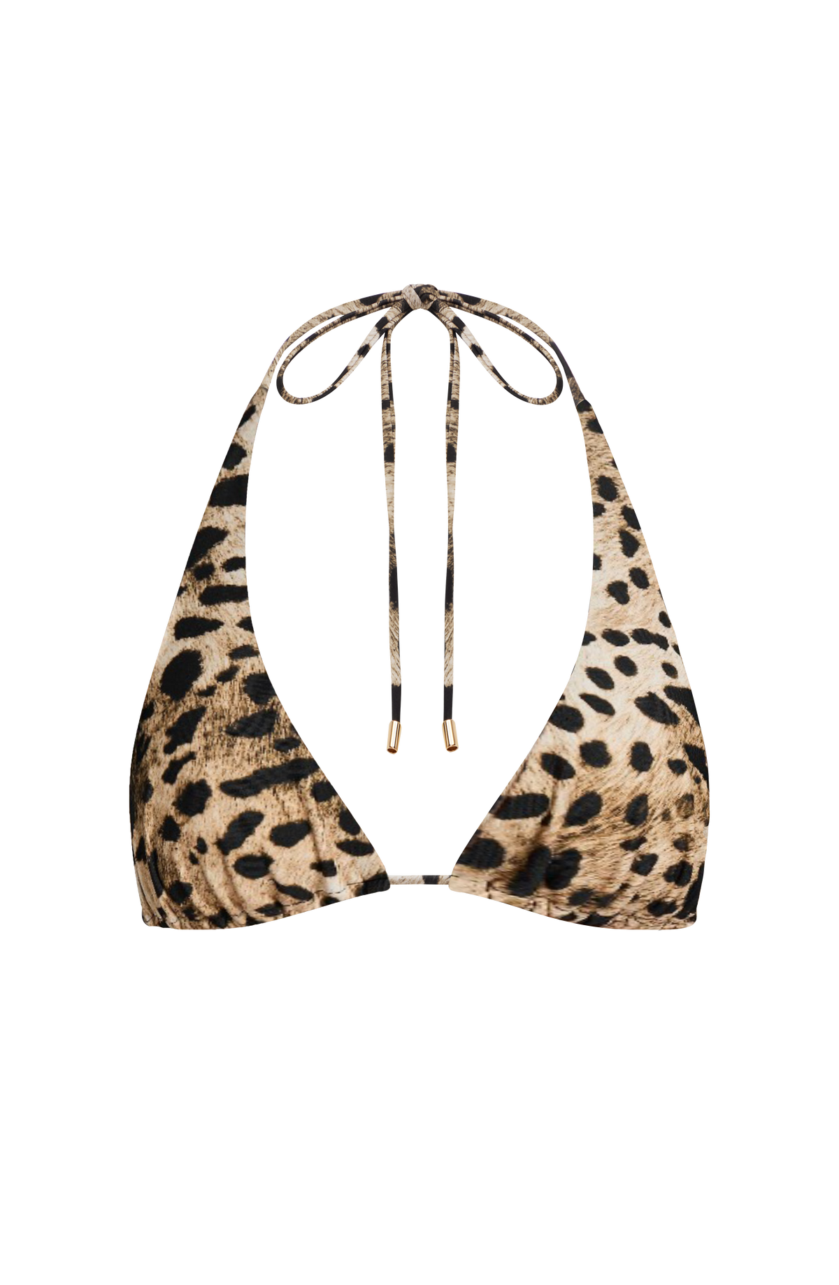 Belavie Pietrella Triangle Bikini Top - Leopard Print