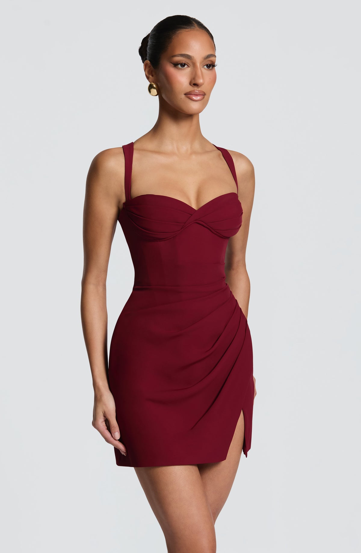 Belavie Everettella Mini Dress - Burgundy