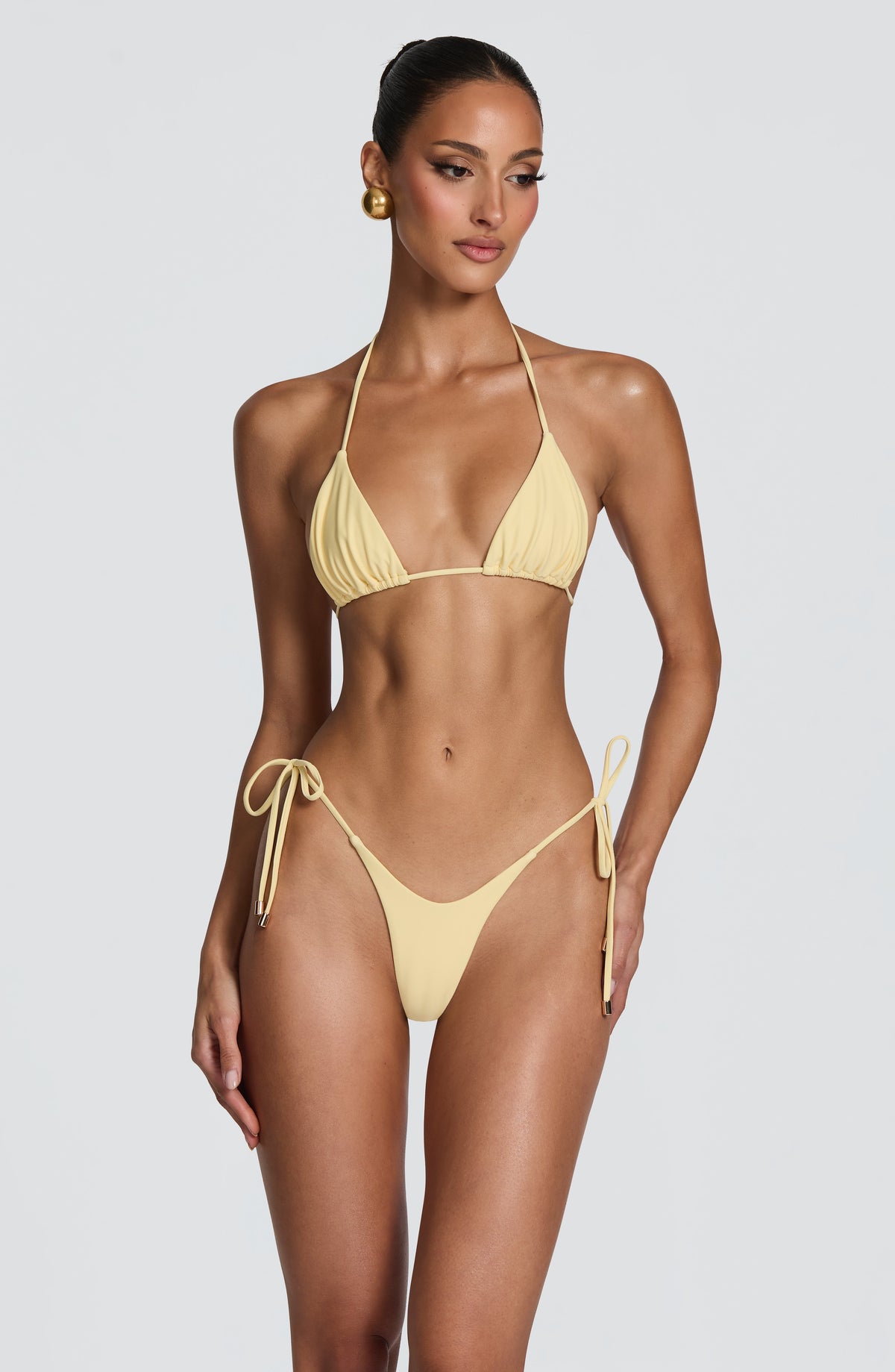 Belavie Sukia Triangle Bikini Top - Lemon
