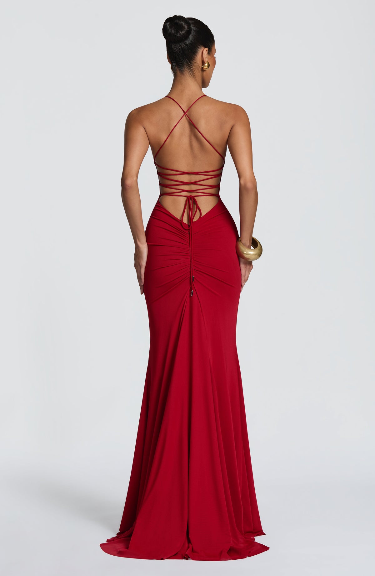Belavie Oleniella Gown - Deep Red
