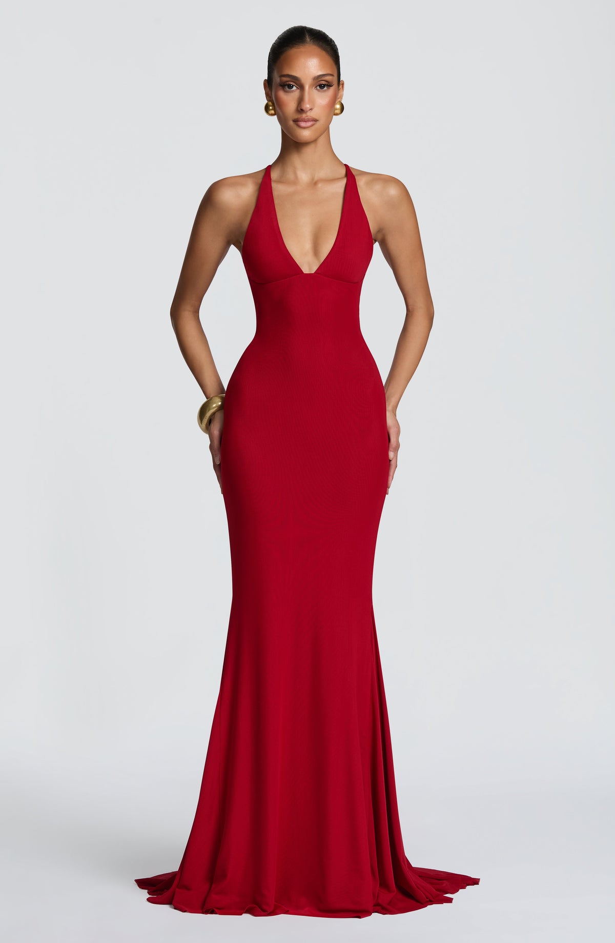 Belavie Oleniella Gown - Deep Red