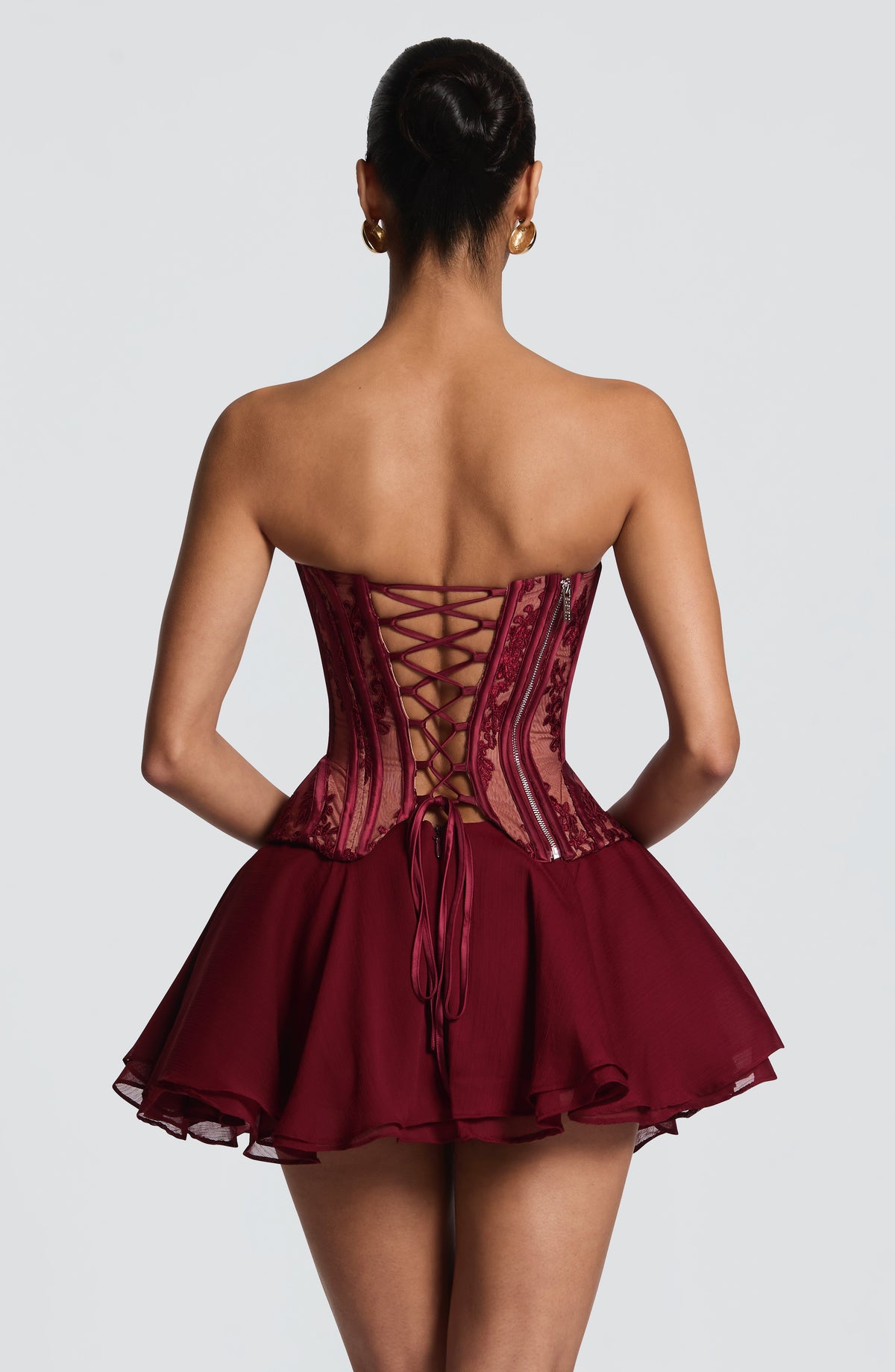 Belavie Narella Corset - Burgundy