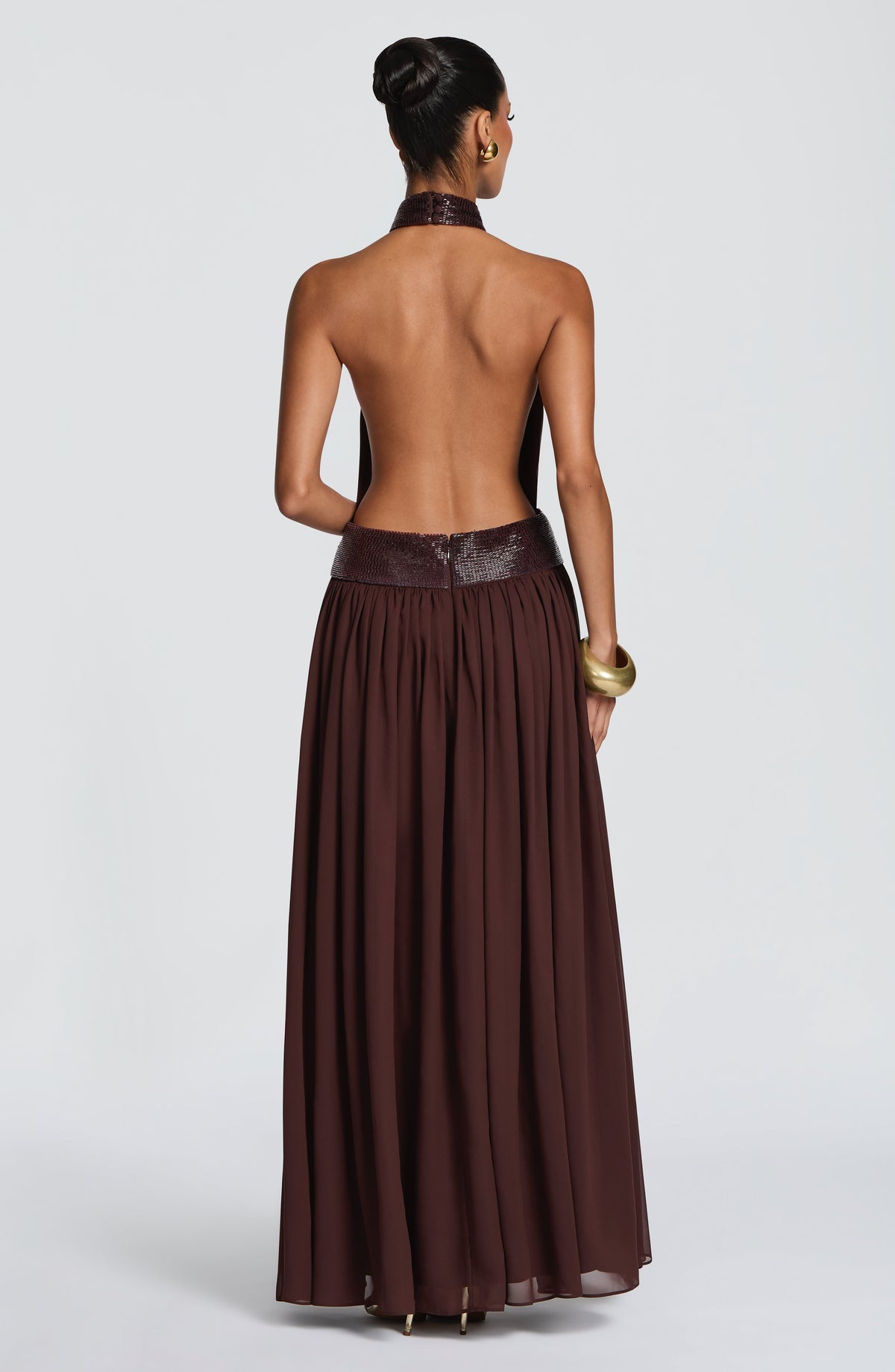 Belavie Rosalinella Maxi Dress - Plum Brown