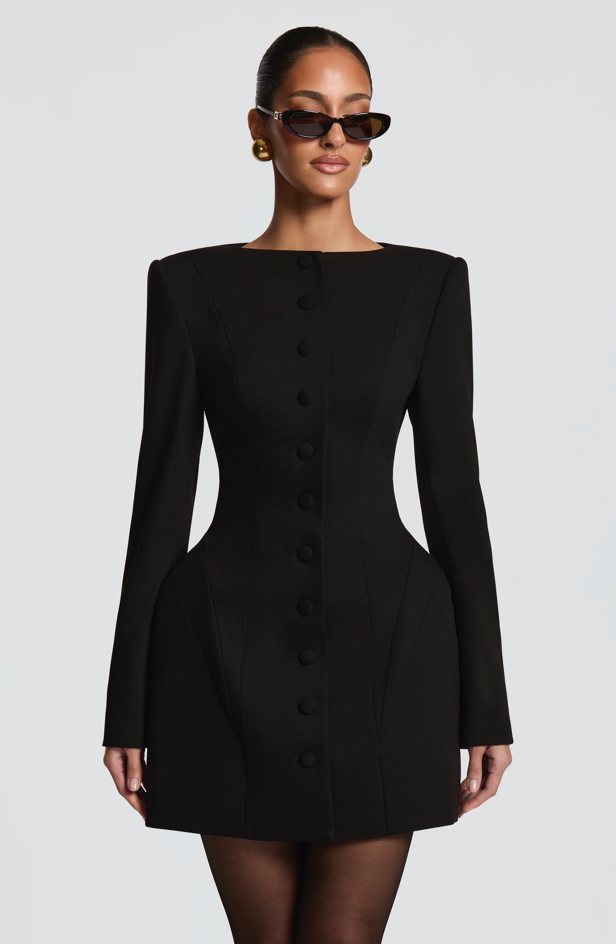 Belavie Azzurrella Mini Dress - Black