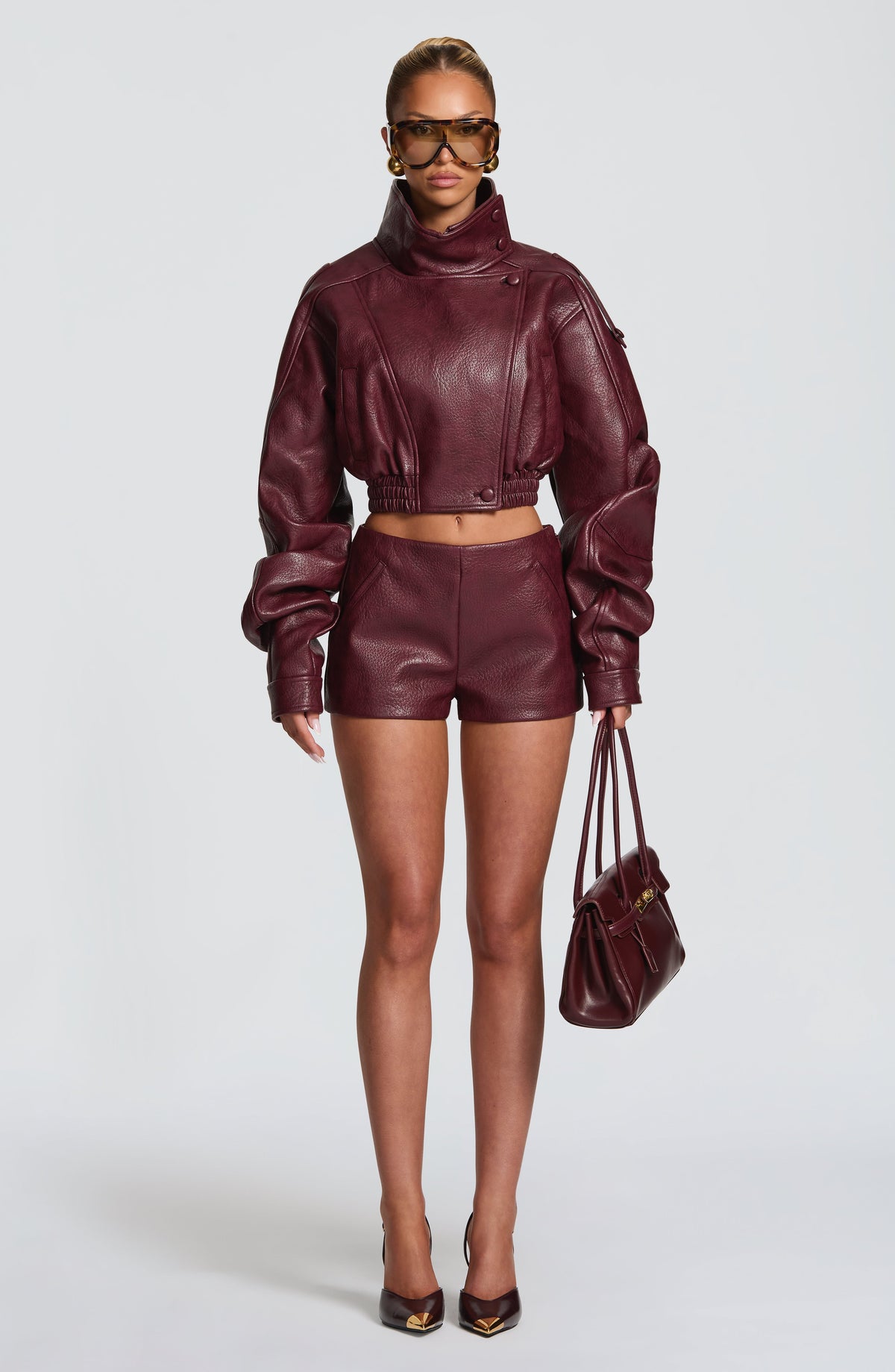 Belavie Stepha Shorts - Cherry Lacquer