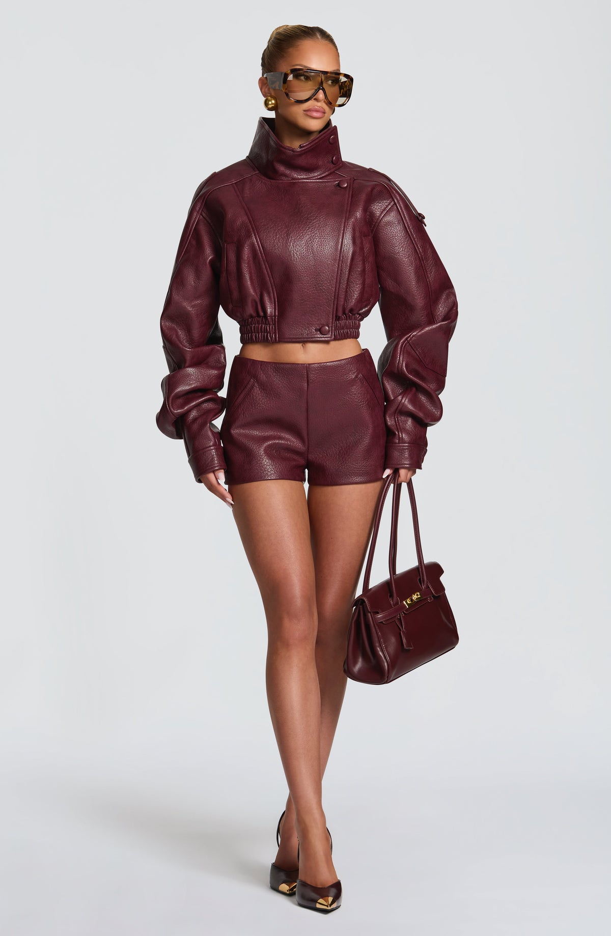 Belavie Stepha Shorts - Cherry Lacquer