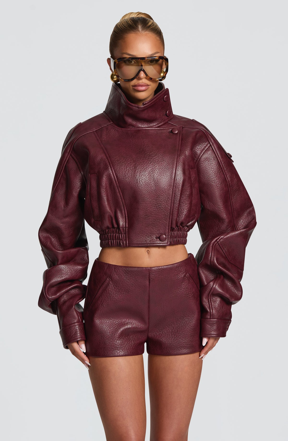 Belavie Stepha Shorts - Cherry Lacquer