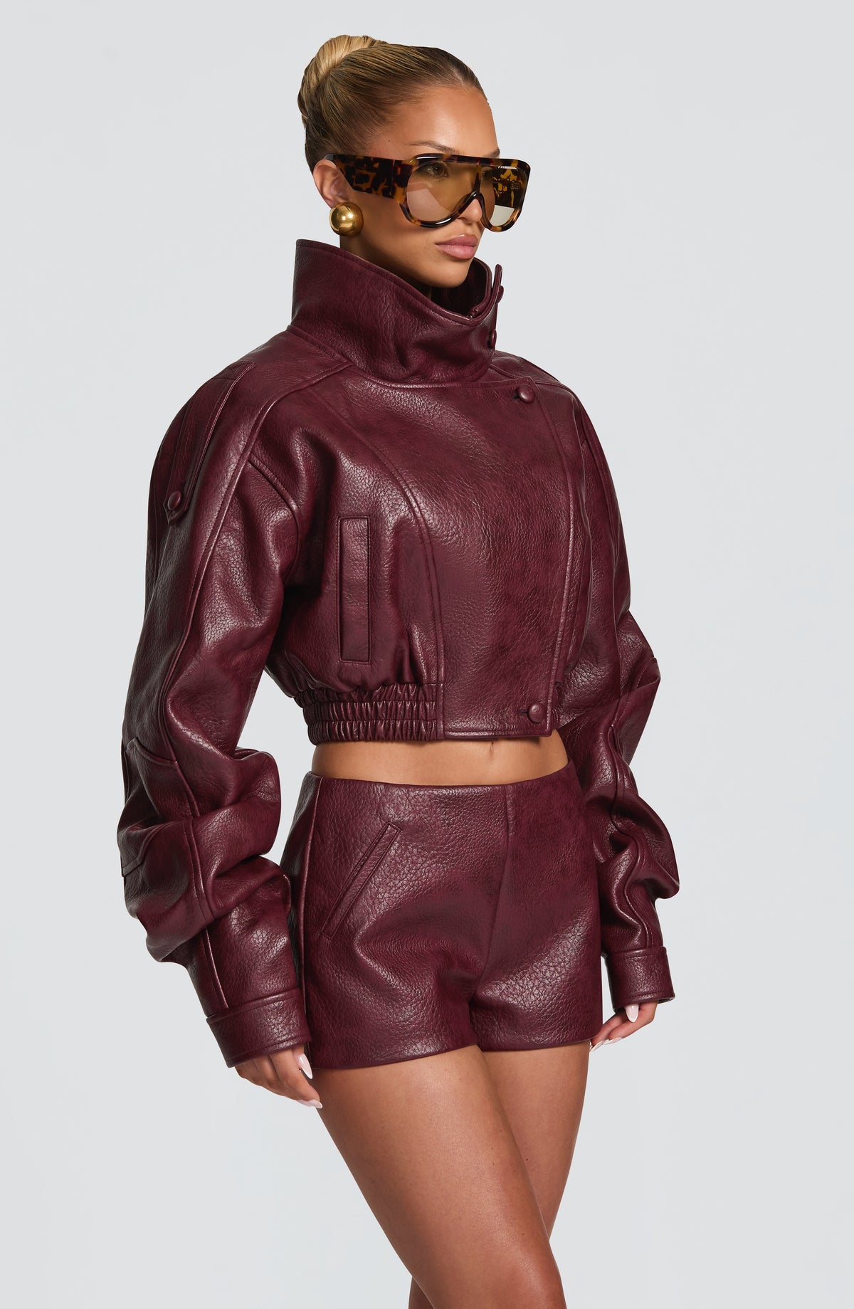 Belavie Stepha Shorts - Cherry Lacquer