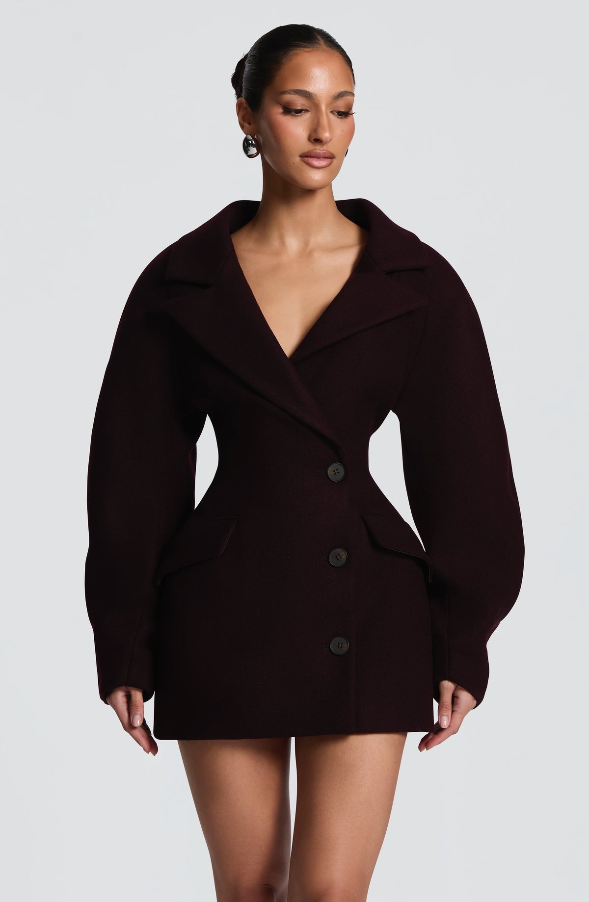 Belavie Dylanne Blazer Dress - Plum