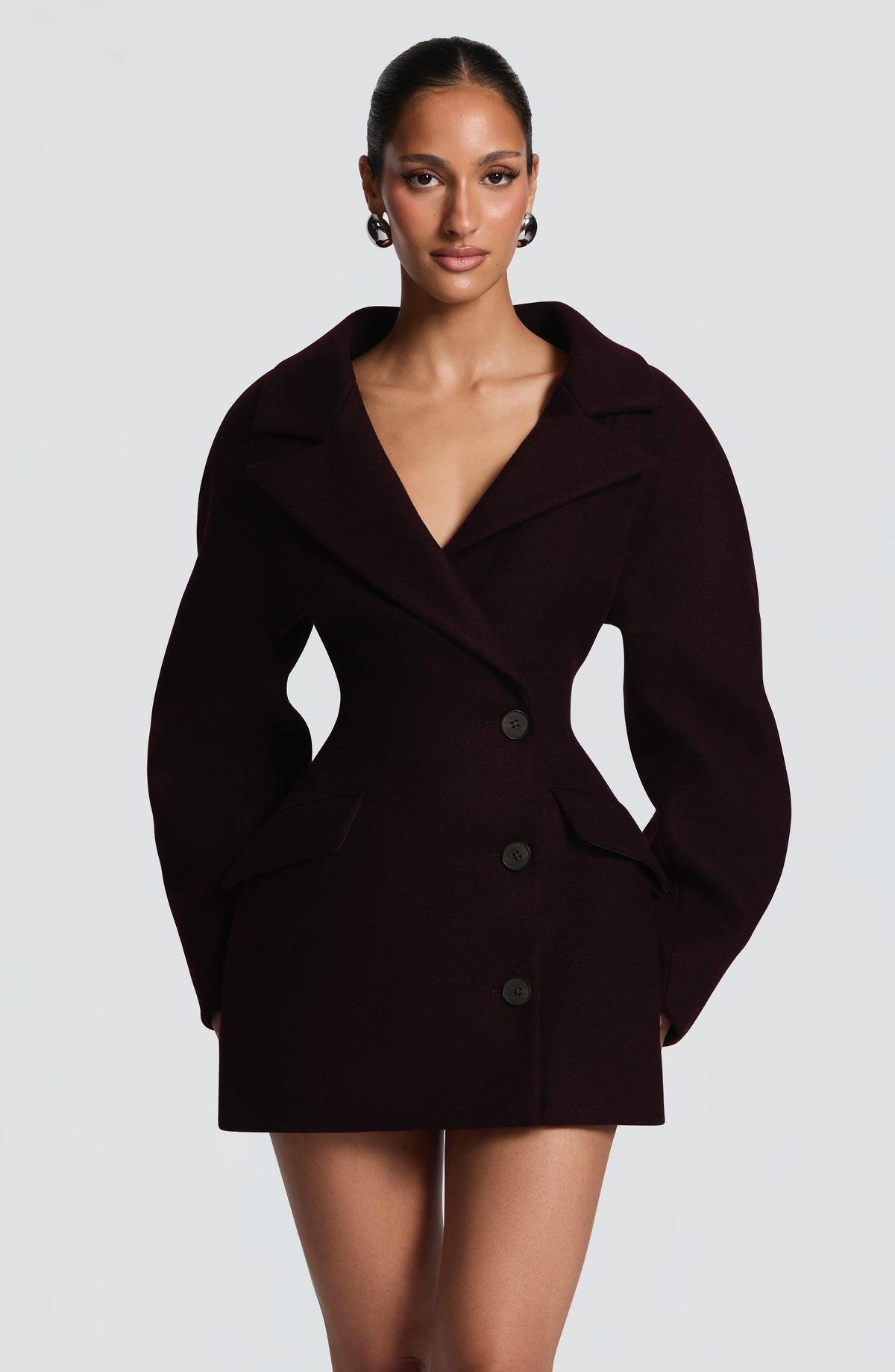 Belavie Dylanne Blazer Dress - Plum