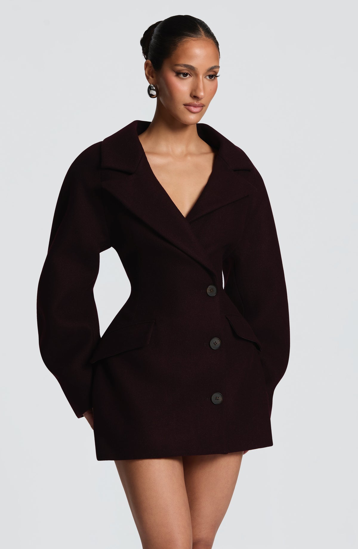 Belavie Dylanne Blazer Dress - Plum