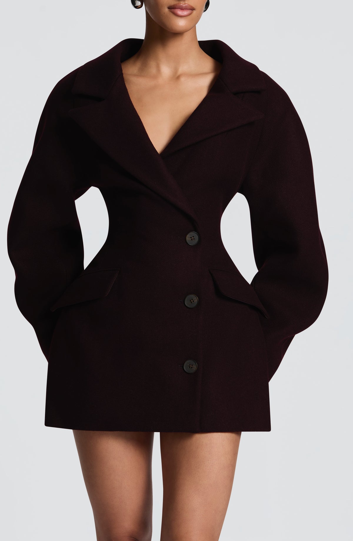 Belavie Dylanne Blazer Dress - Plum