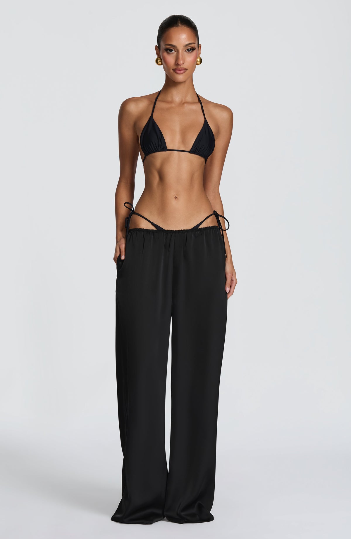 Belavie Sukia Triangle Bikini Top - Black