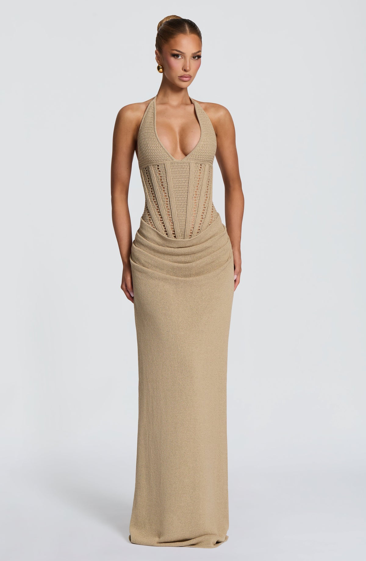 Belavie Neekella Maxi Dress - Beige
