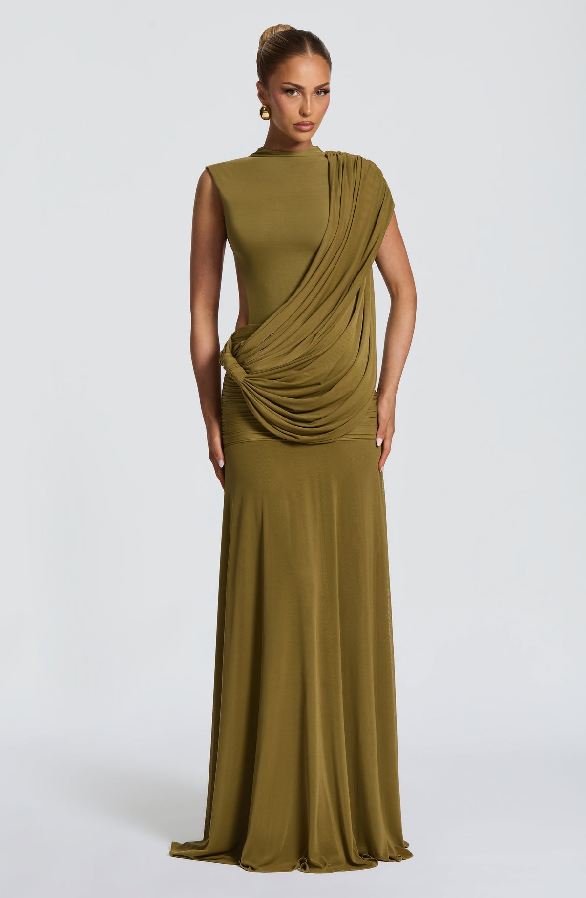 Belavie Mireyella Maxi Dress - Deep Olive