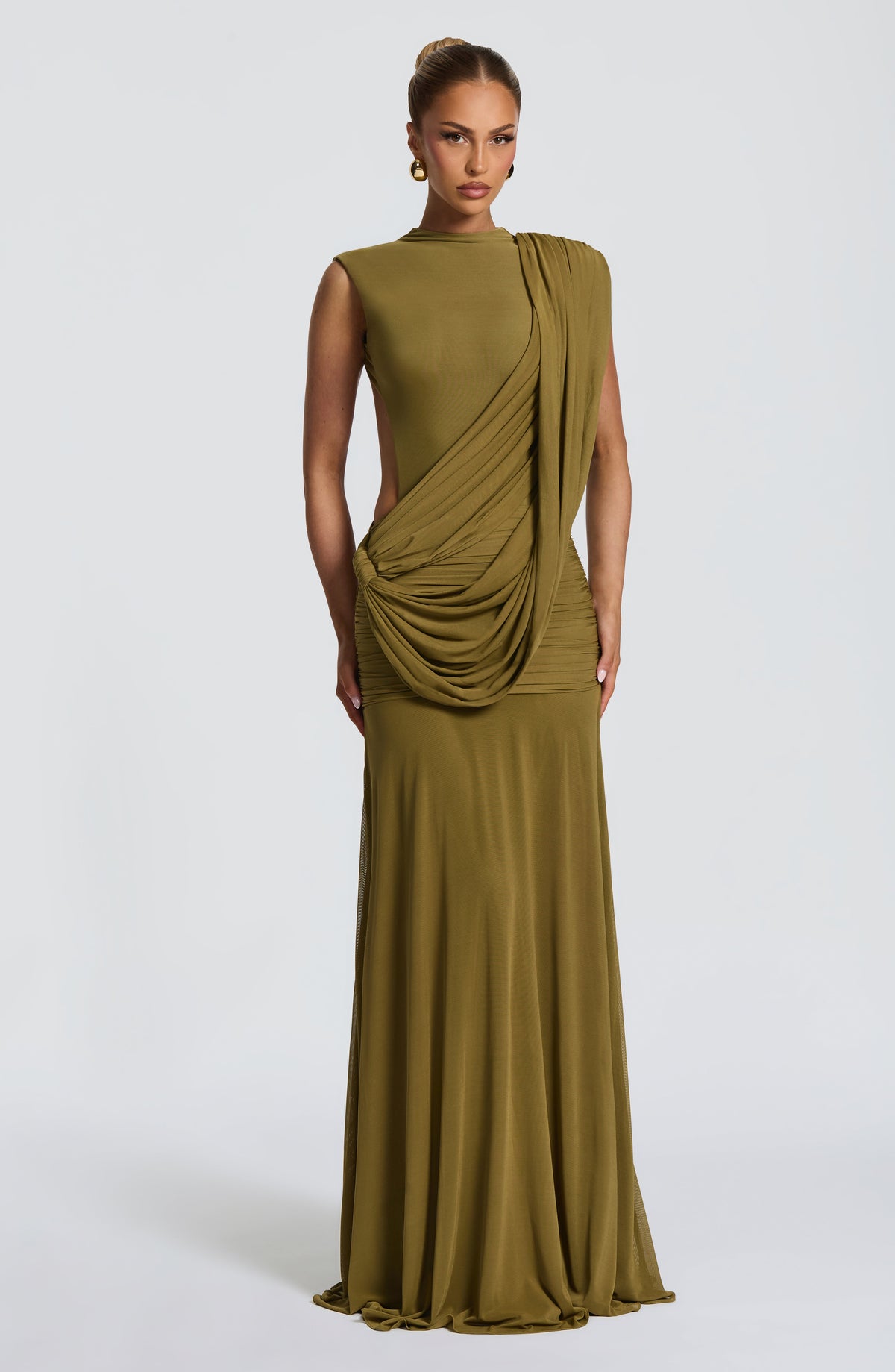 Belavie Mireyella Maxi Dress - Deep Olive