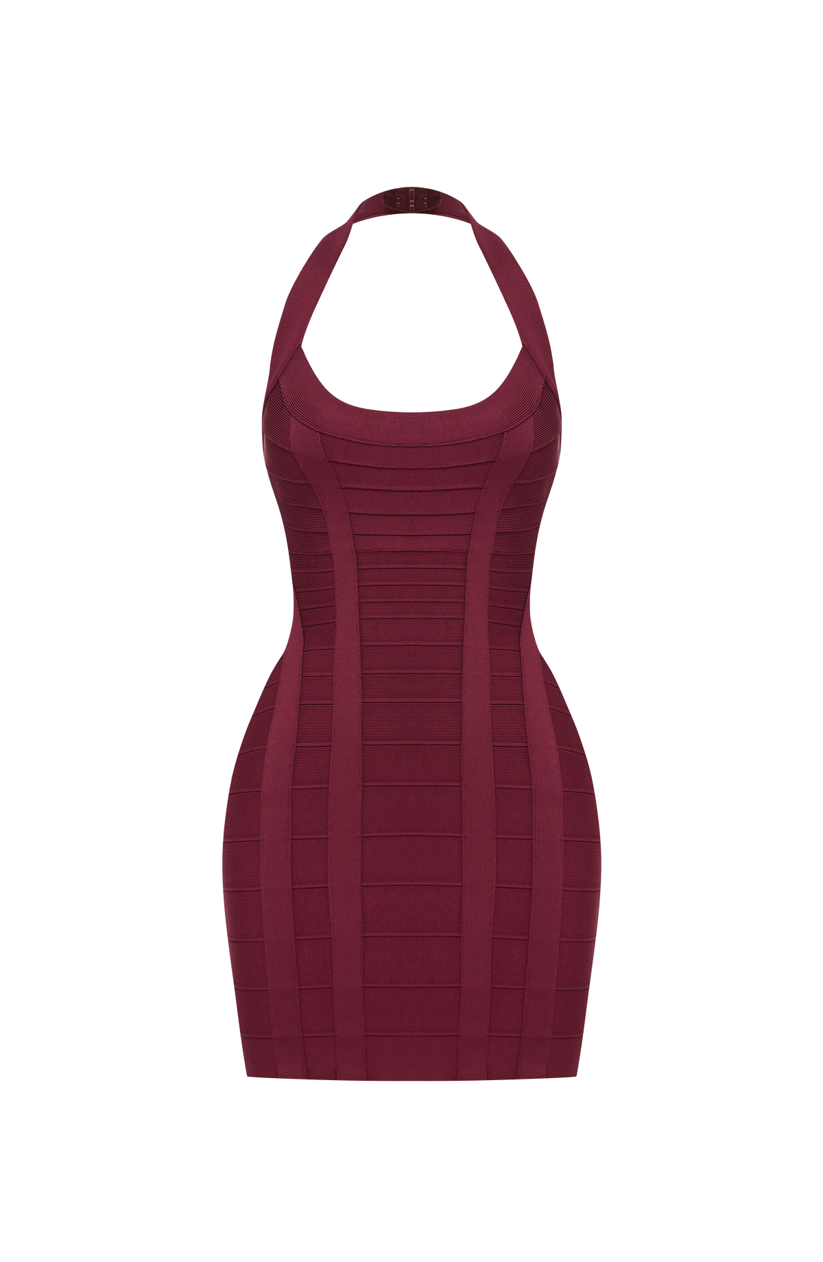 Belavie Velvettella Bandage Mini Dress - Cherry Lacquer
