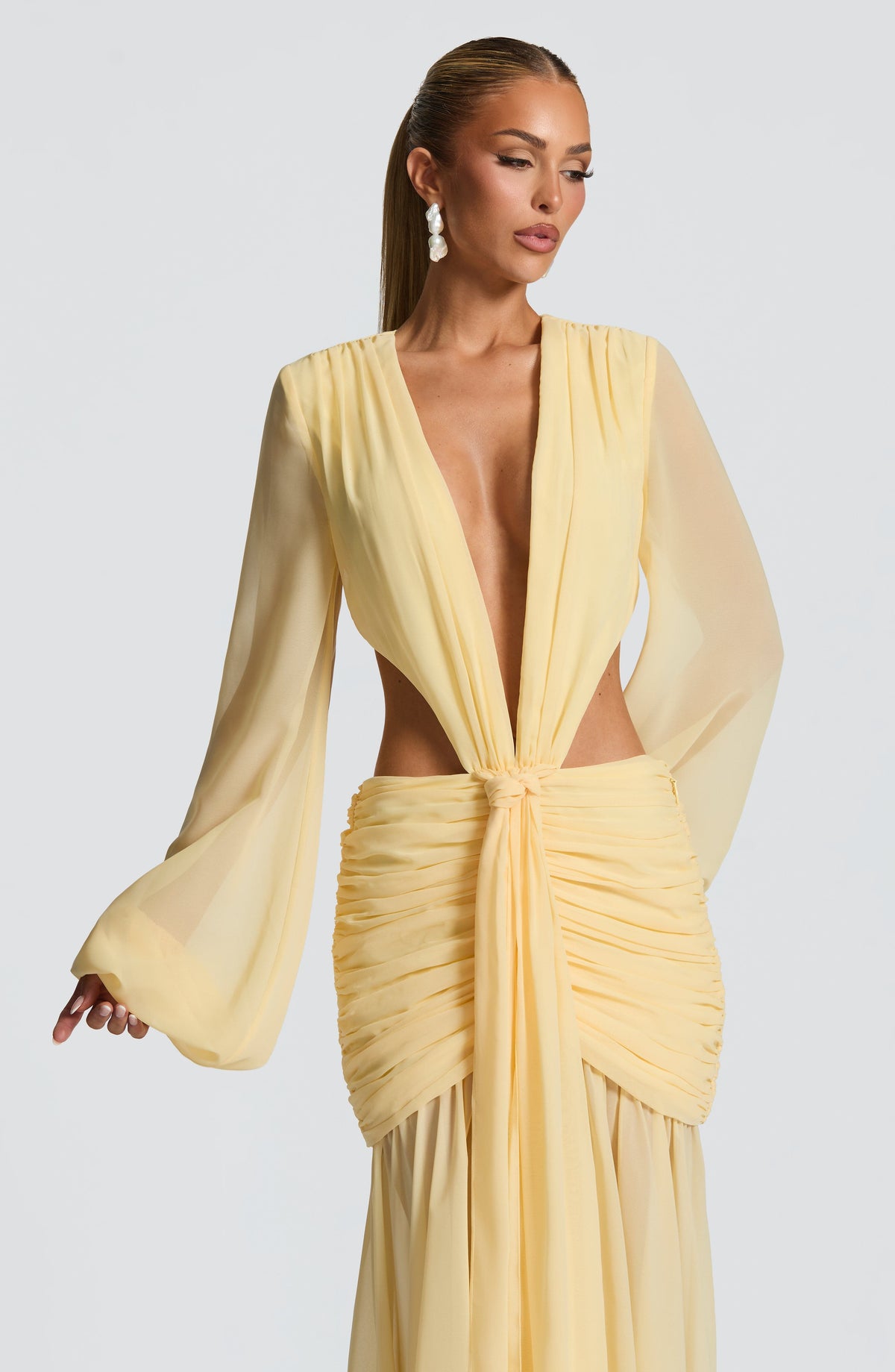 Belavie Andrinella Maxi Dress - Lemon