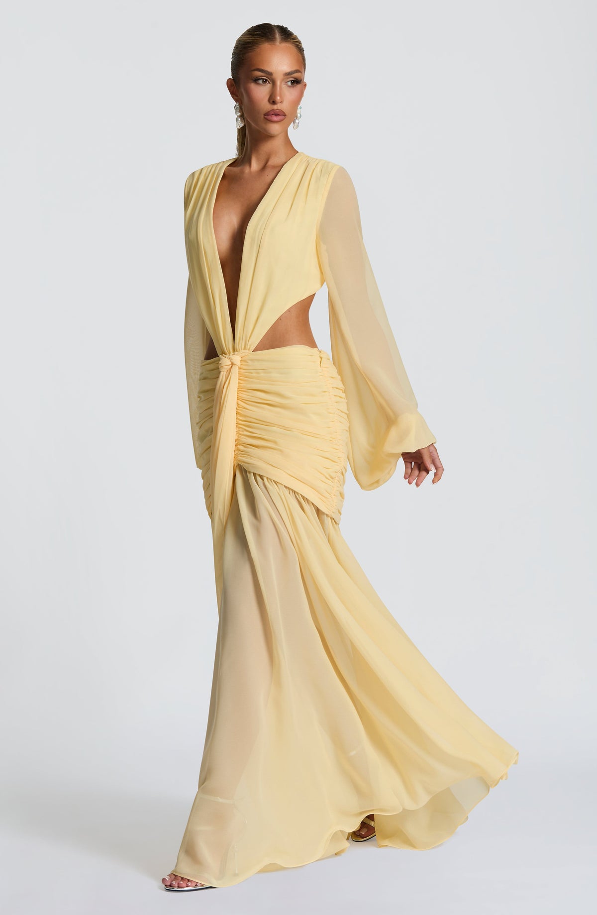 Belavie Andrinella Maxi Dress - Lemon