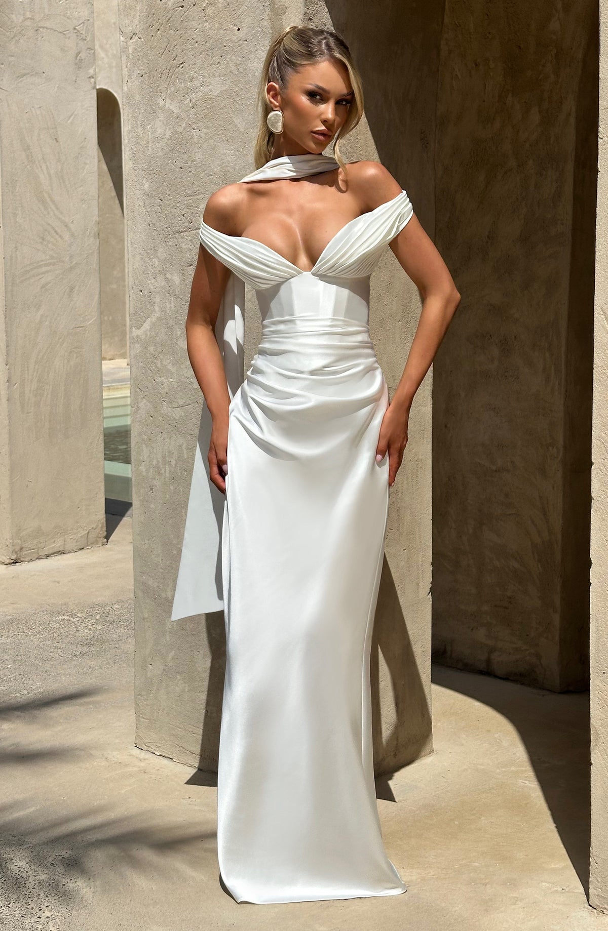 Belavie Aureliella Maxi Dress - Ivory