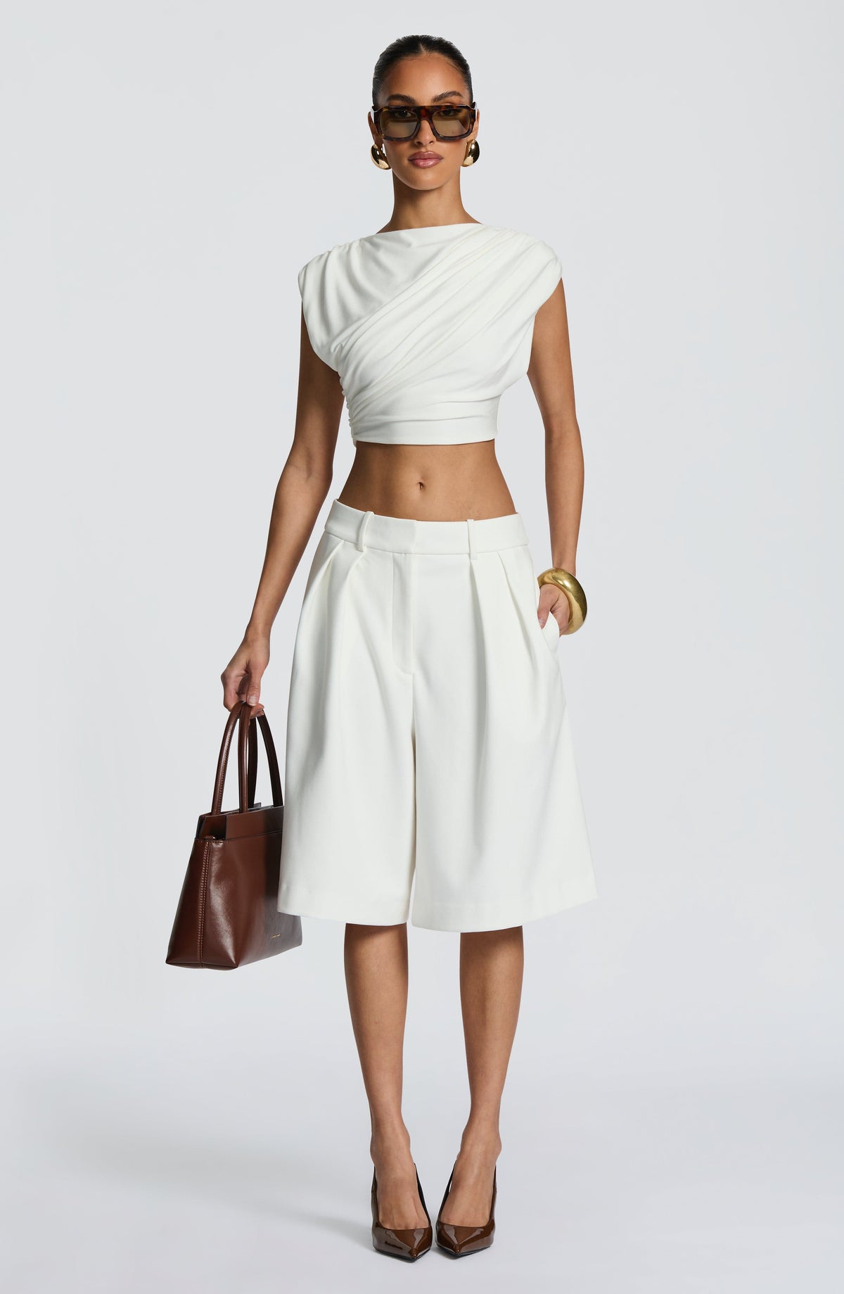 Belavie Ausrella Bermuda Shorts - Ivory