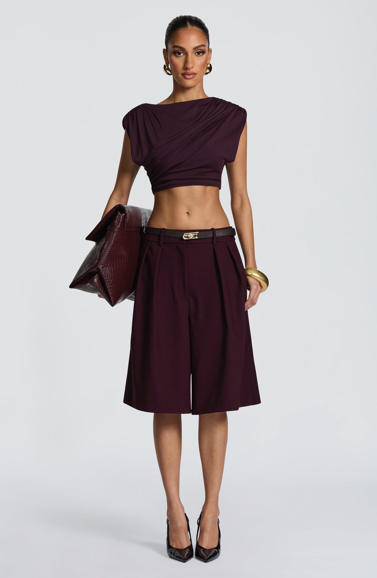 Belavie Ausrella Bermuda Shorts - Plum