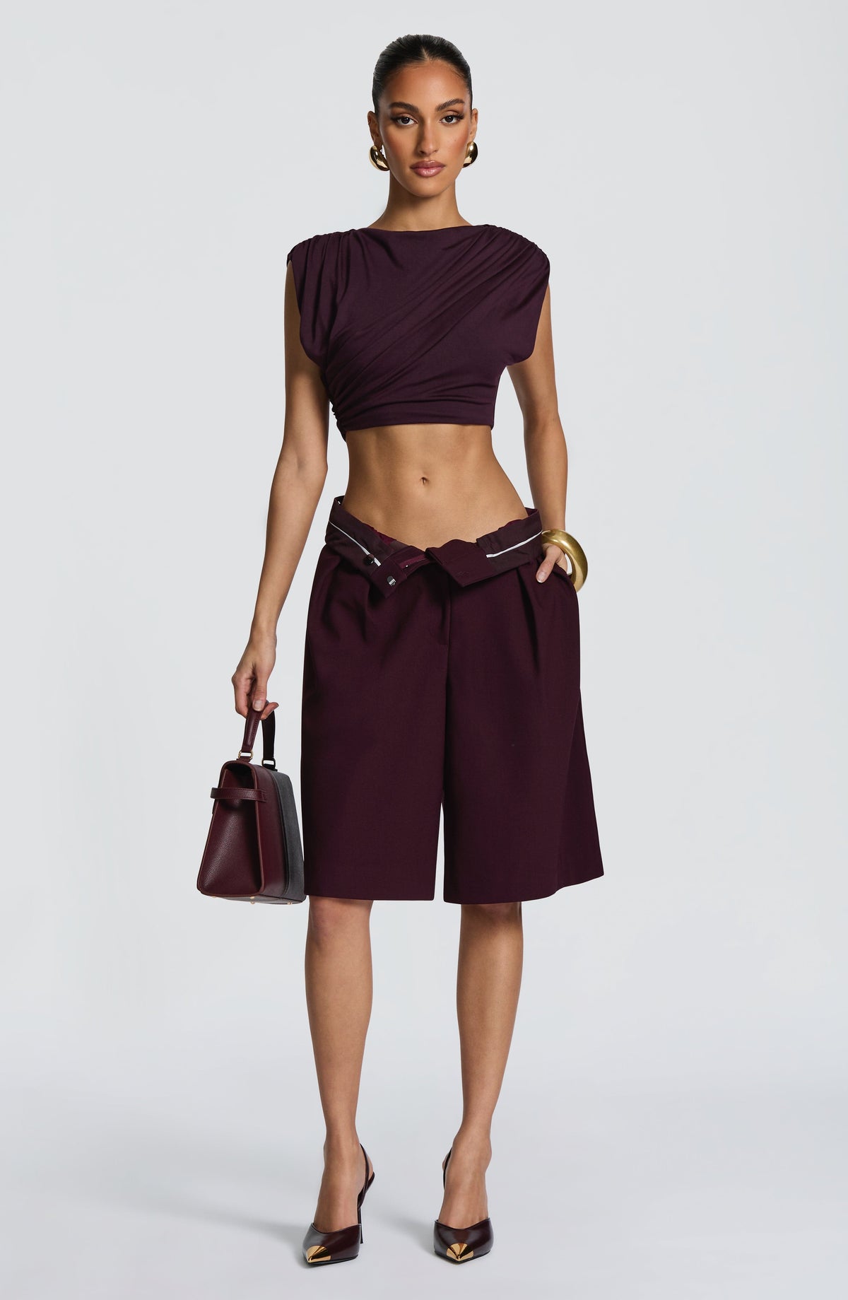 Belavie Ausrella Bermuda Shorts - Plum