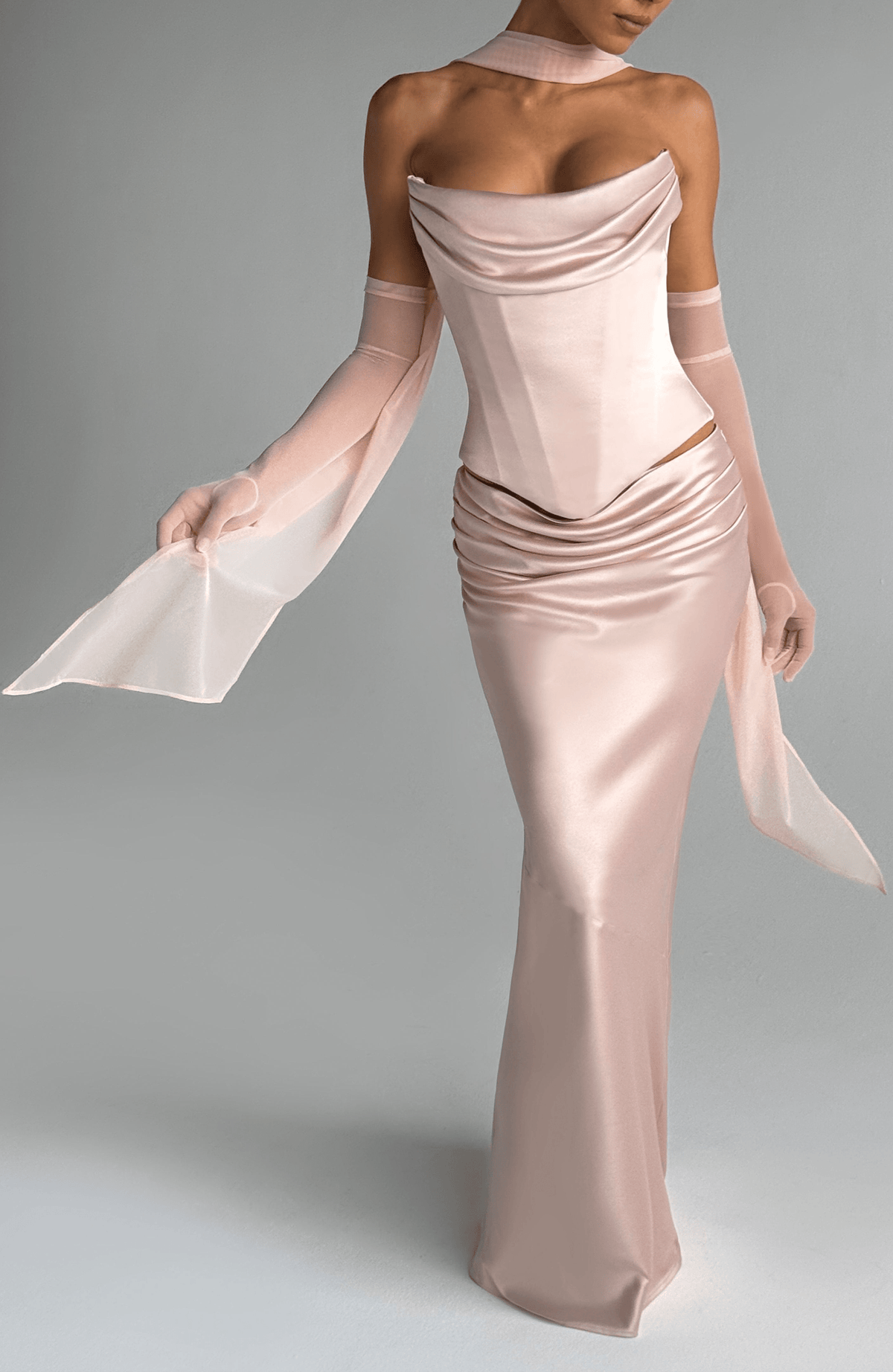 Belavie Aylella Scarf - Soft Peach